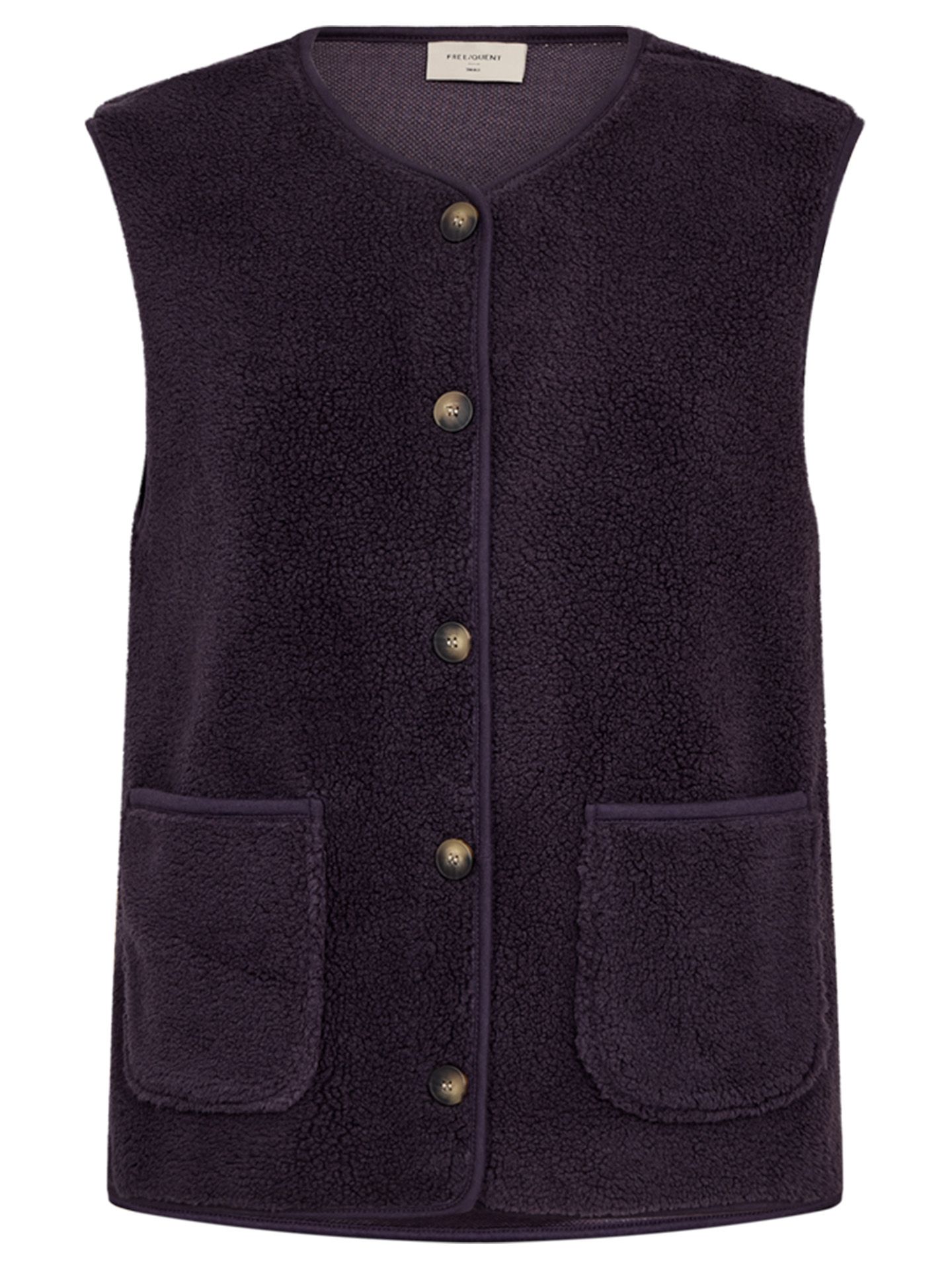 Freequent Gilet Teddy Paars 00084151-4100