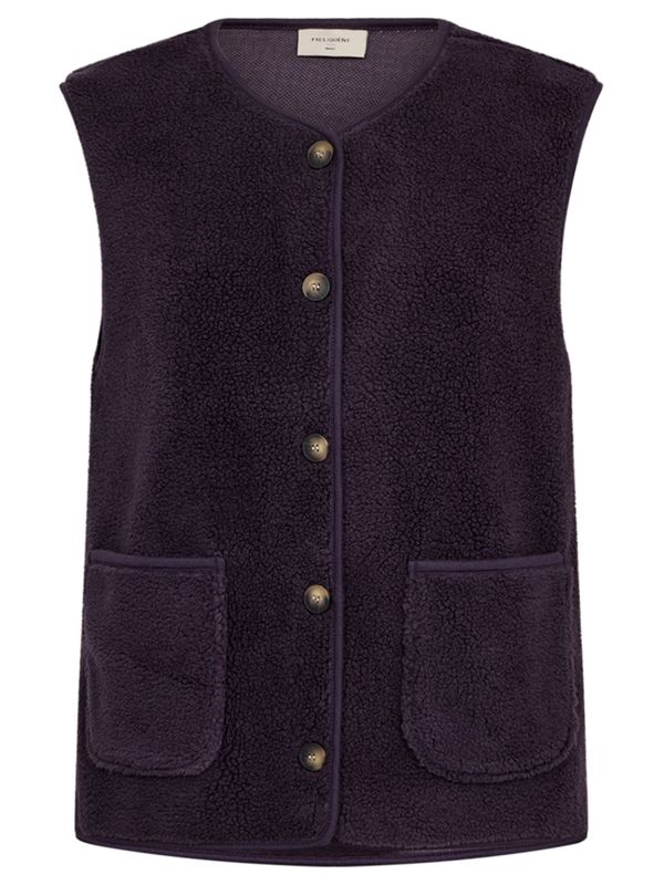 Freequent Gilet Teddy Paars 2900081156031