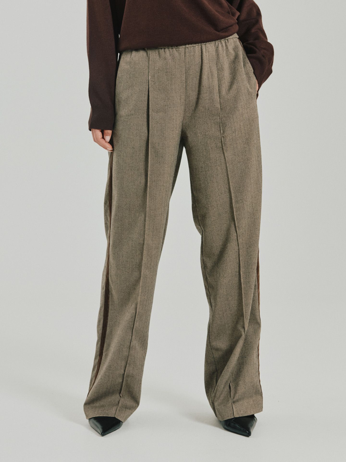 Freequent Straight Broek Sofy Taupe 00084157-5500