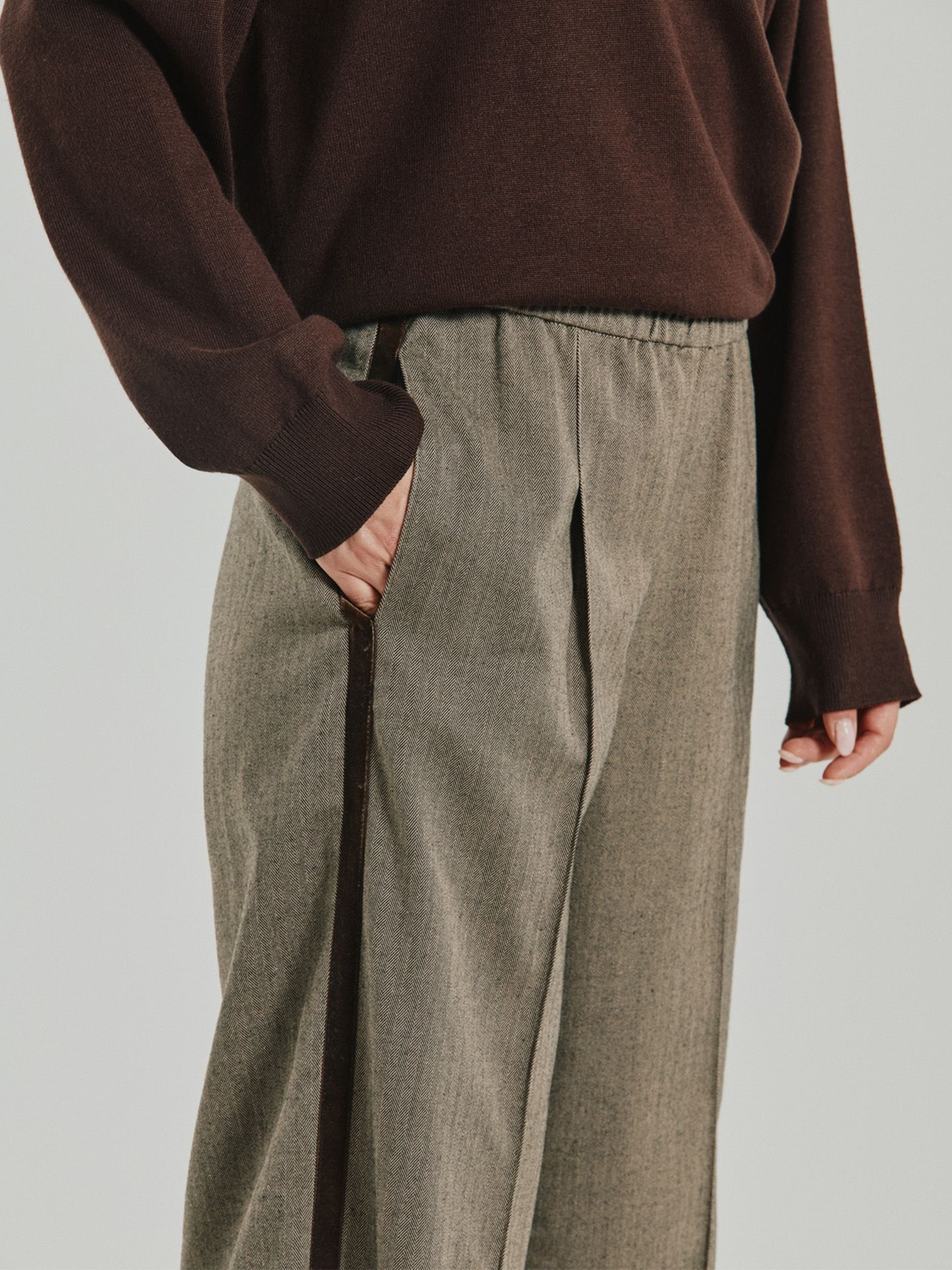 Freequent Straight Broek Sofy Taupe 00084157-5500