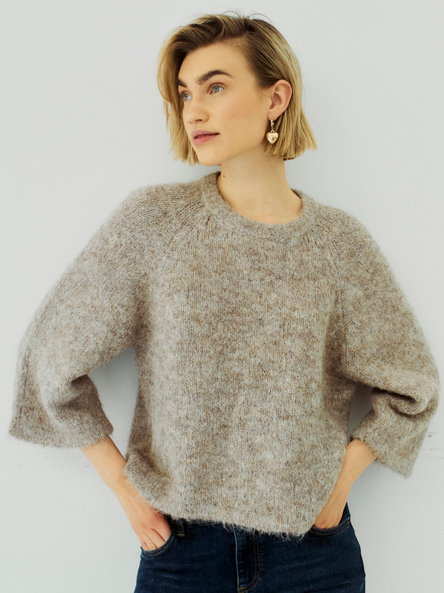 Freequent Trui Lulu Taupe 00084161-5500