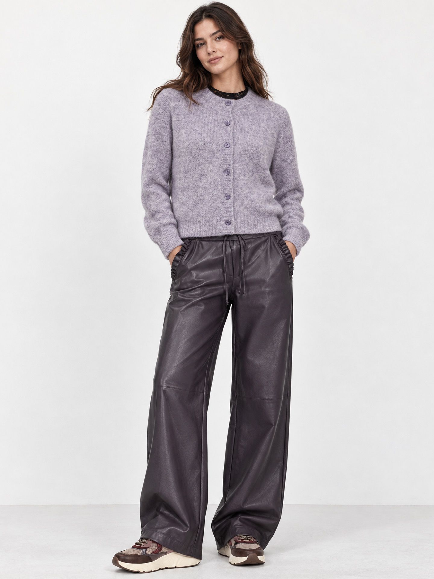 Freequent Vest Louisa Paars 00084162-3800