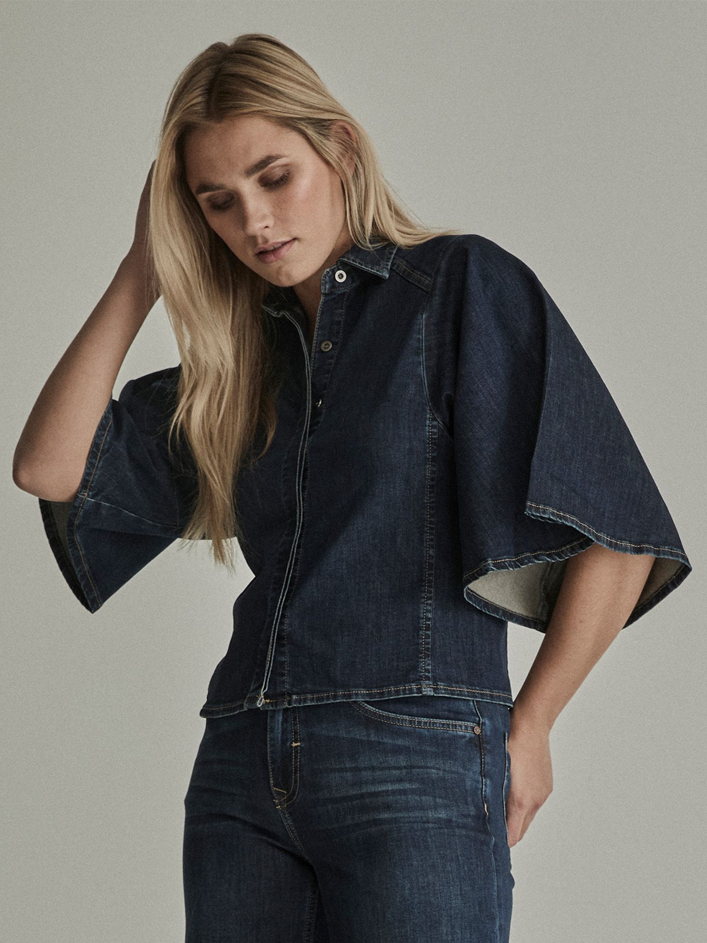 Para Mi Blouse Floor Blauw 00084202-800