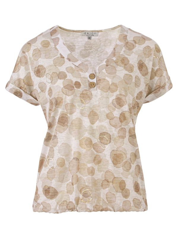 Enjoy Womenswear T-shirt Lidia Beige 2900081274032