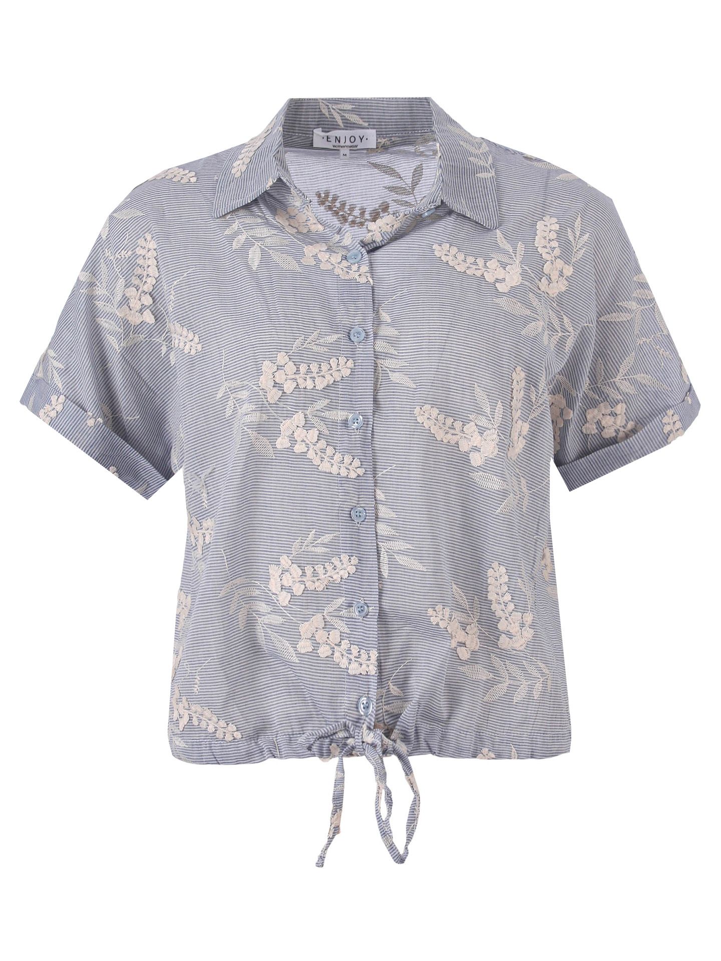 Enjoy Womenswear Blouse Marlies Blauw 00084213-1600