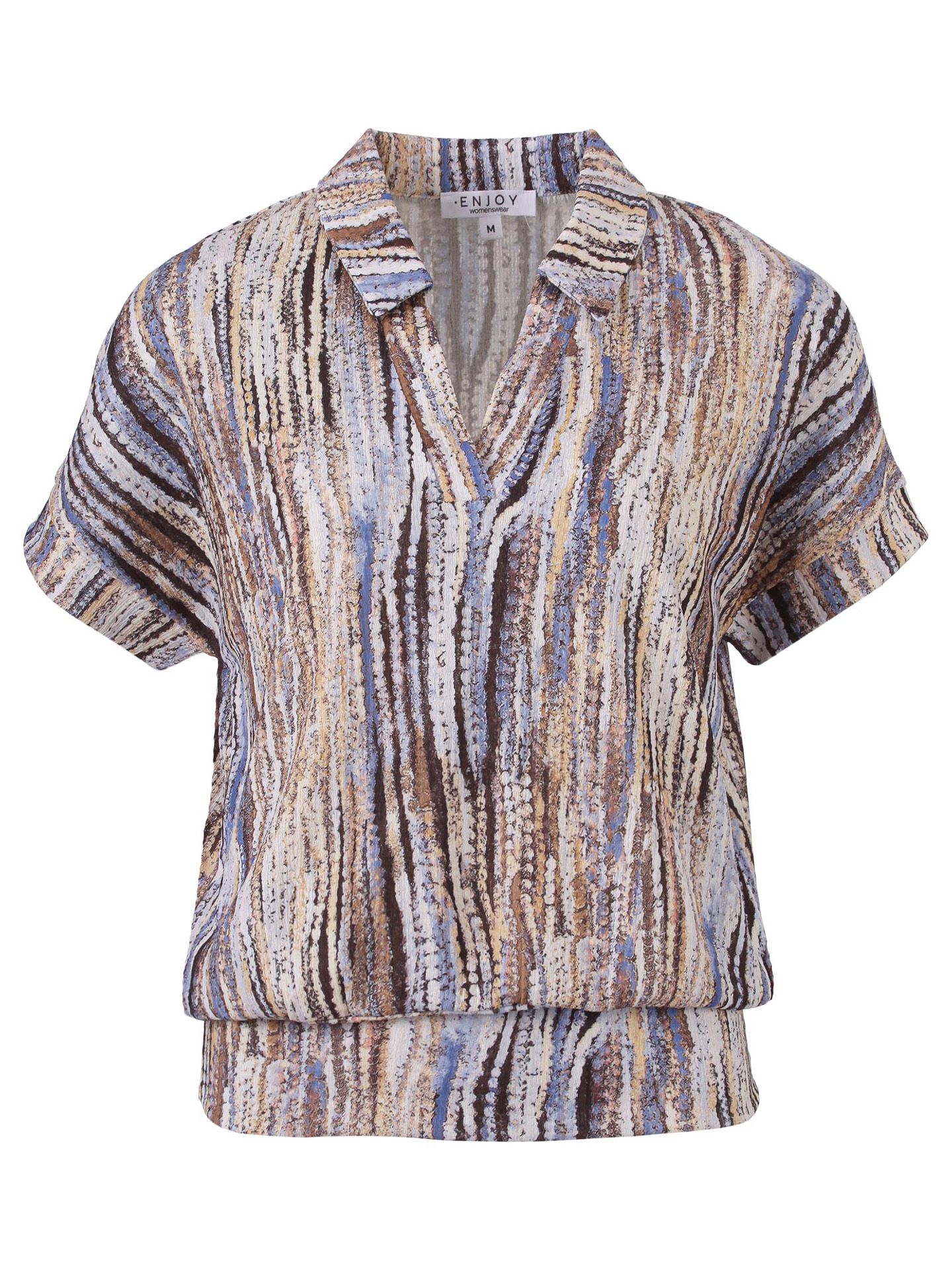 Enjoy Womenswear Blouse Hannie Blauw 00084214-1600