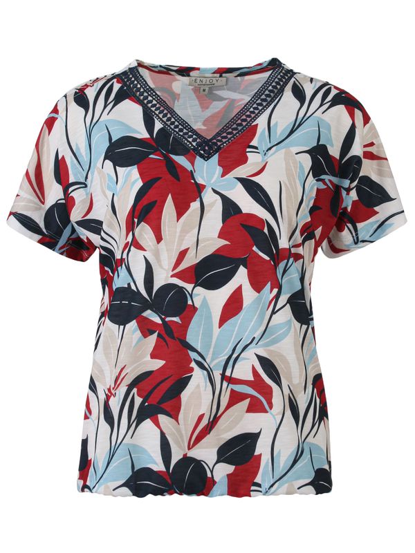 Enjoy Womenswear T-shirt Yuna Blauw 2900081281030