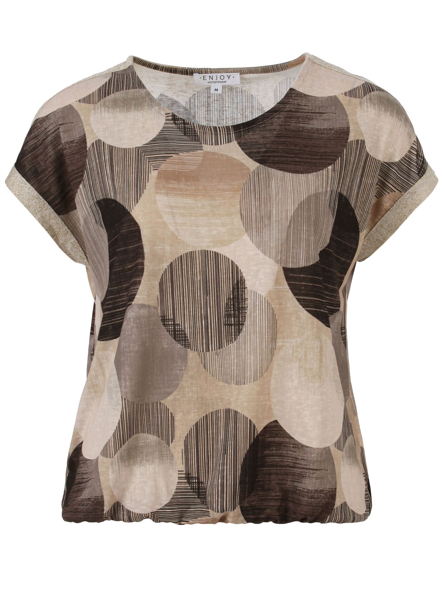 Enjoy Womenswear T-shirt Elisa Bruin 00084222-5800