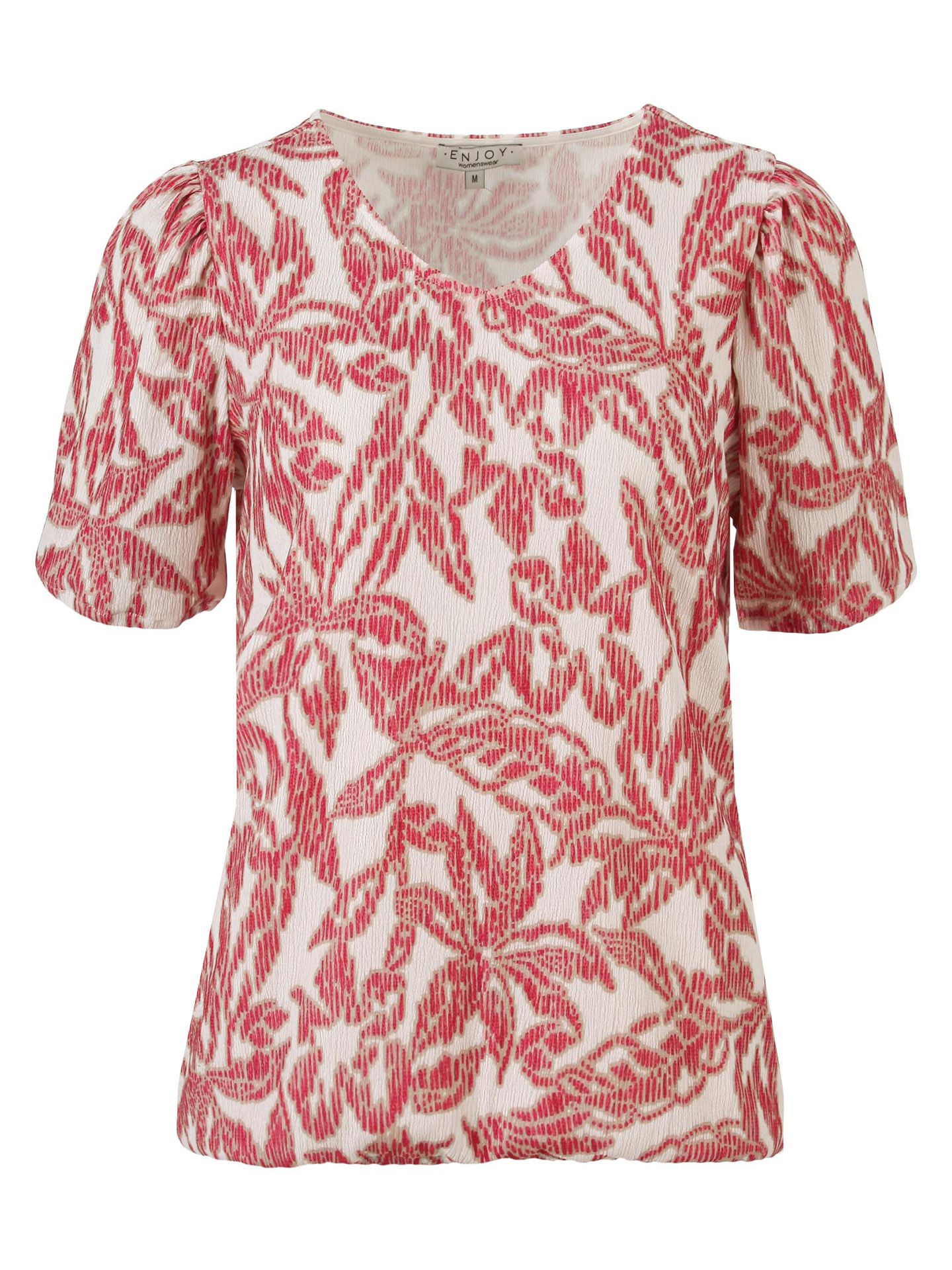 Enjoy Womenswear T-shirt Yoni Rood 00084223-4800