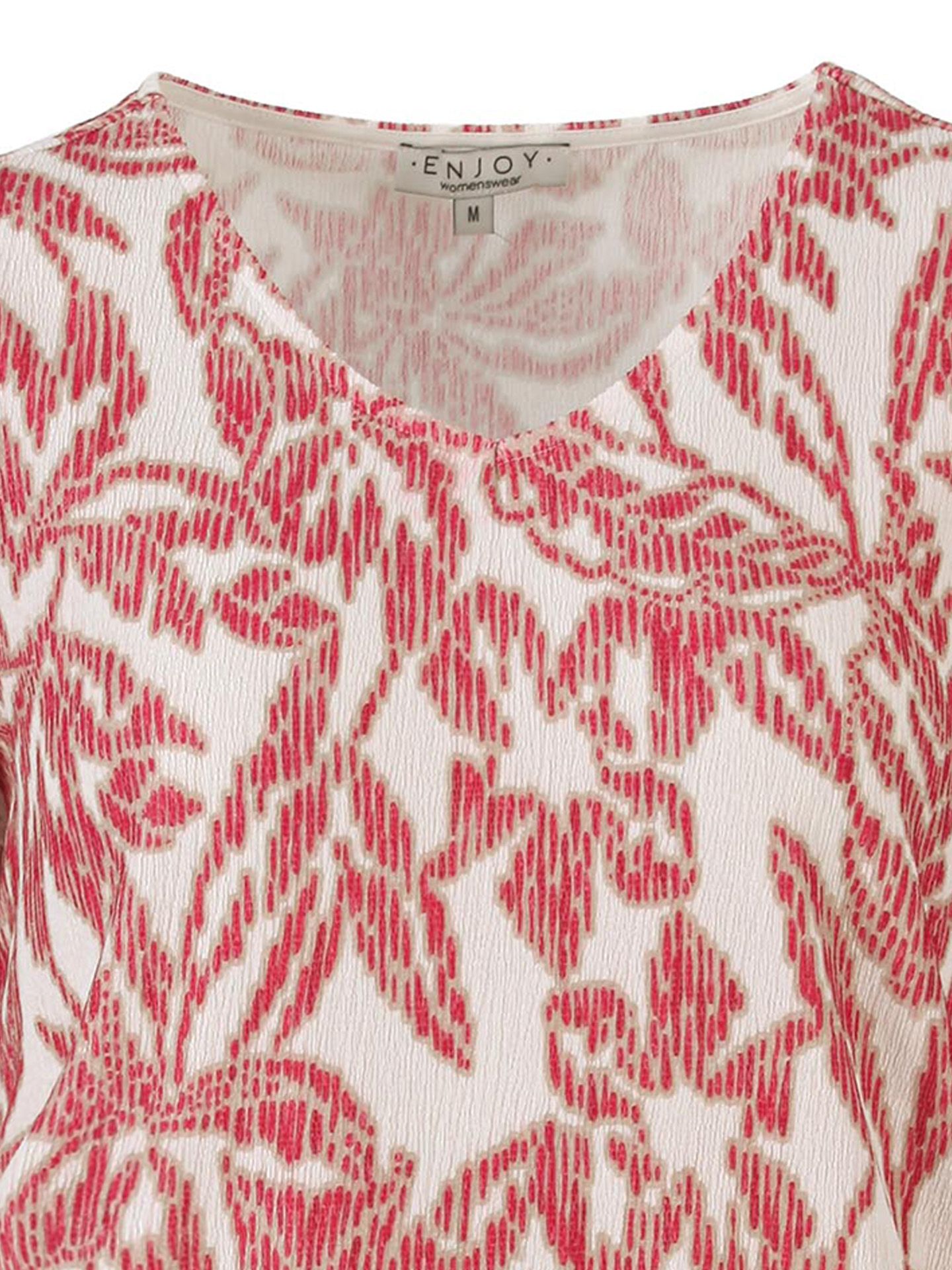 Enjoy Womenswear T-shirt Yoni Rood 00084223-4800