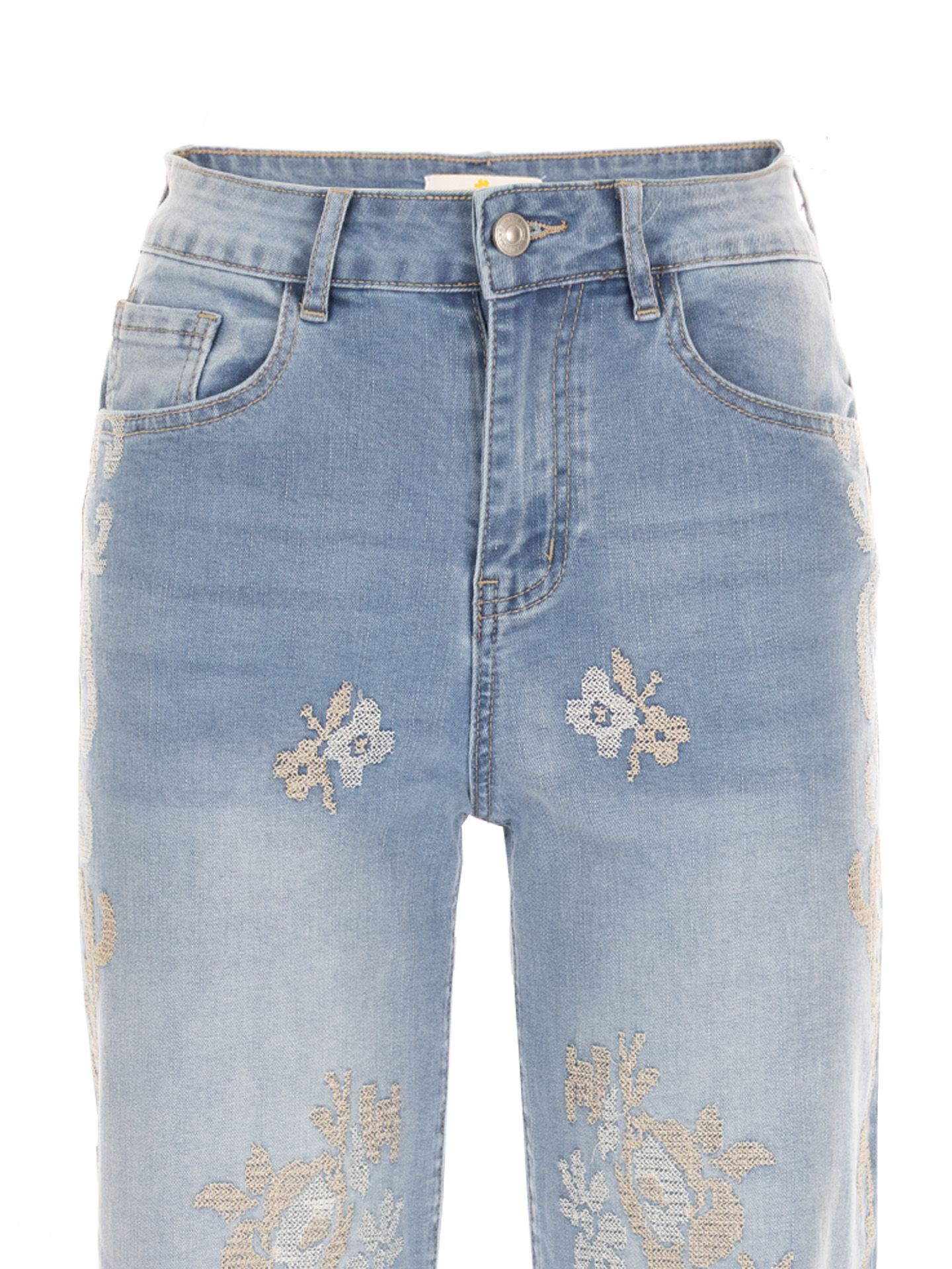 Maison Onado Wide Jeans Romy Blauw 00084234-500