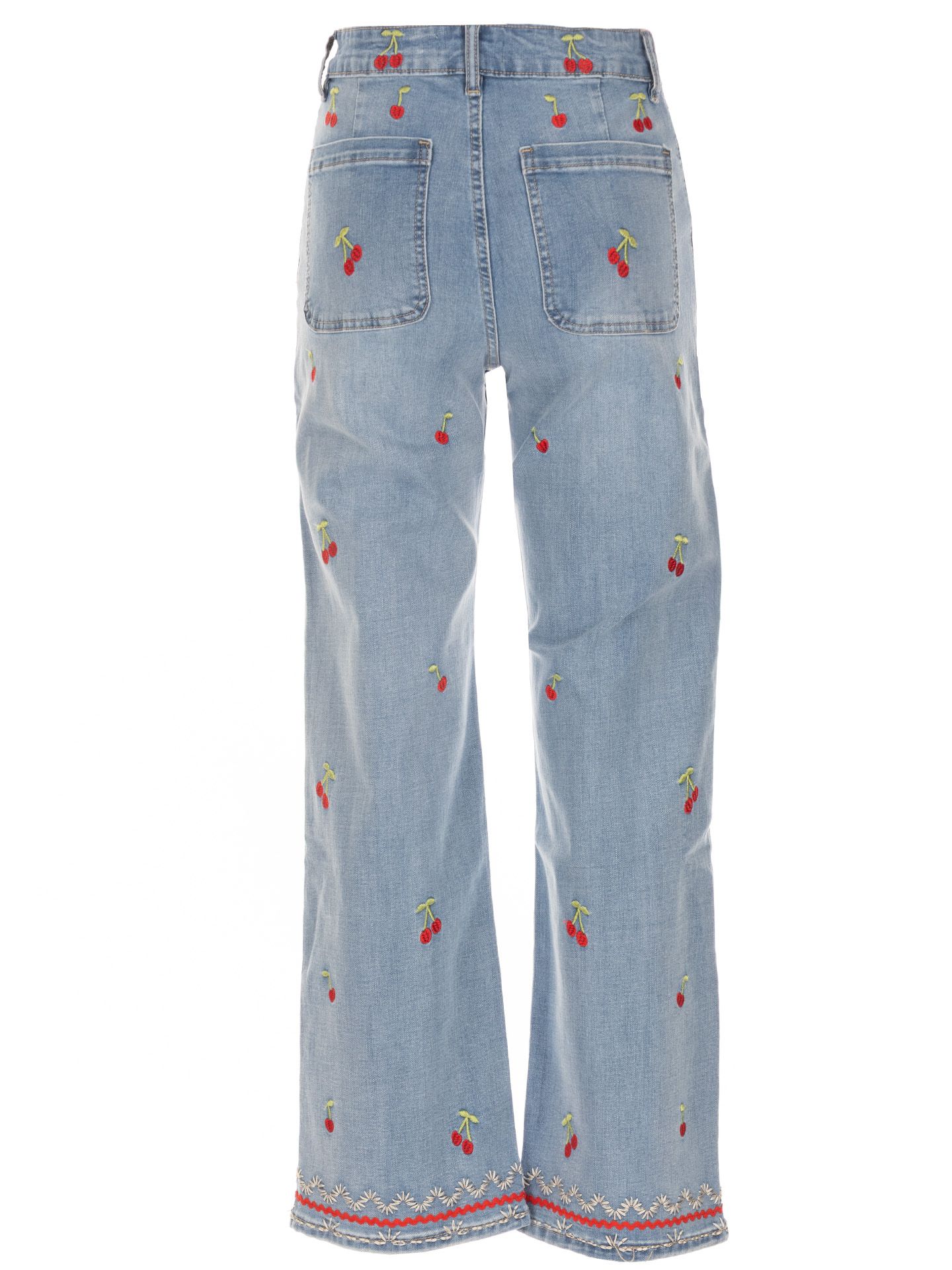 Maison Onado Straight Jeans Cherry Blauw 00084237-500