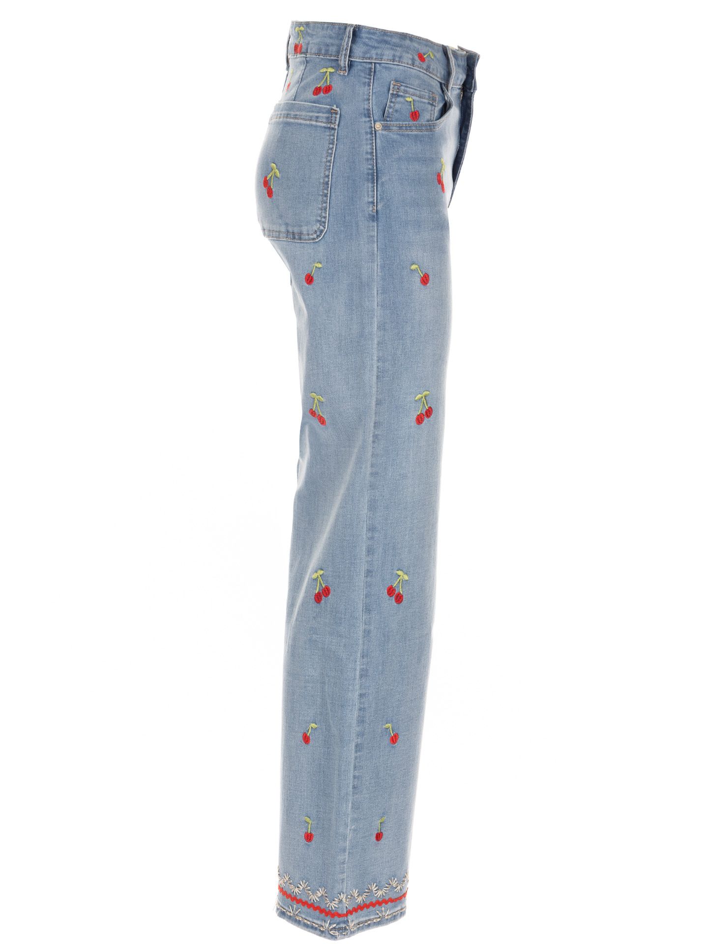 Maison Onado Straight Jeans Cherry Blauw 00084237-500