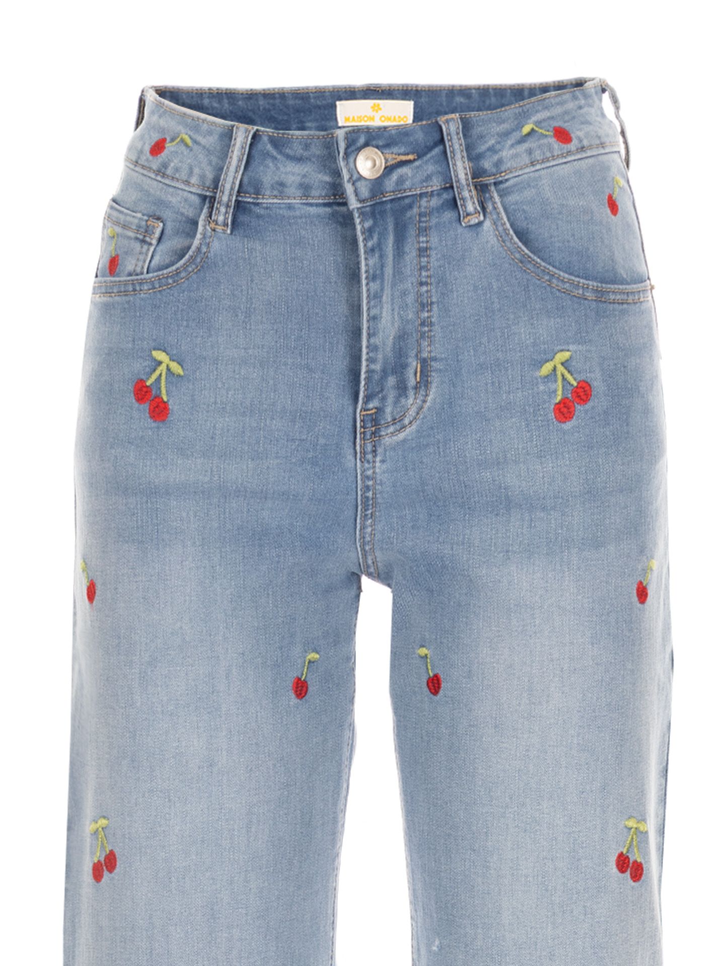 Maison Onado Straight Jeans Cherry Blauw 00084237-500