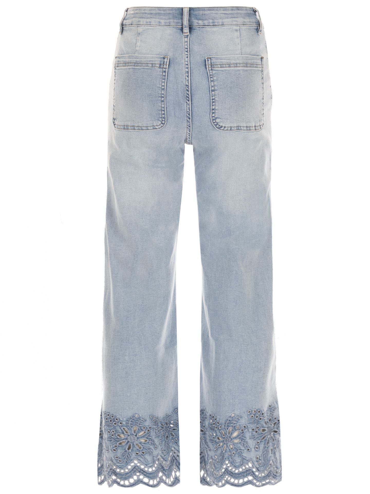 Maison Onado Straight Jeans Renske Blauw 00084239-500