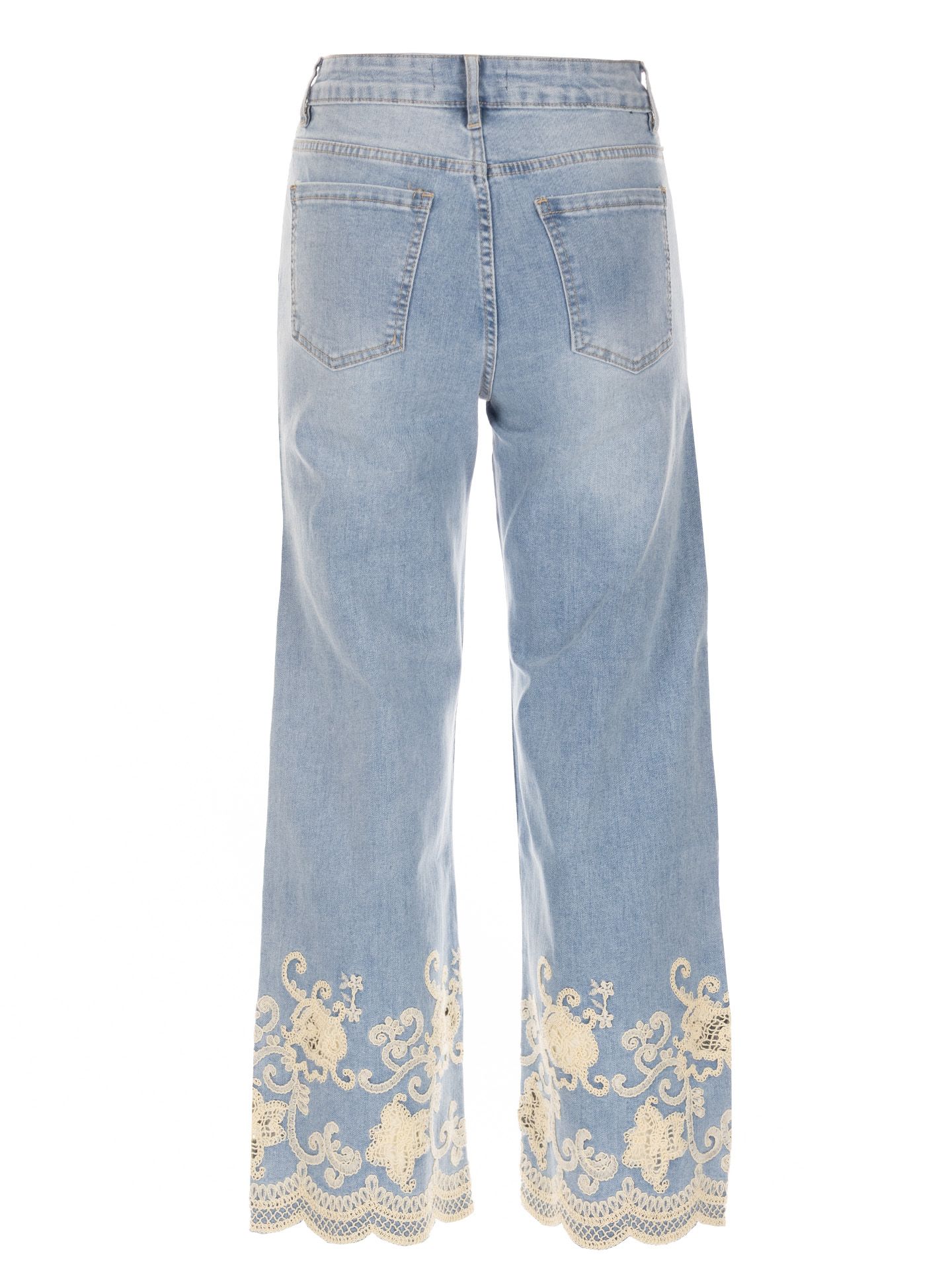 Maison Onado Straight Jeans Wendy Blauw 00084241-500