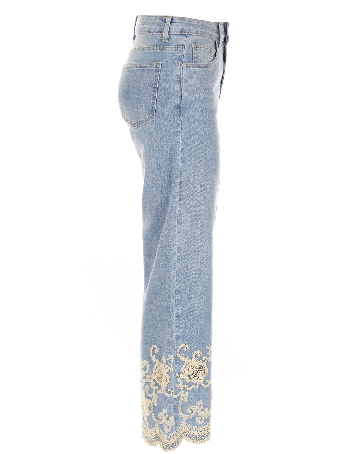 Maison Onado Straight Jeans Wendy Blauw 00084241-500