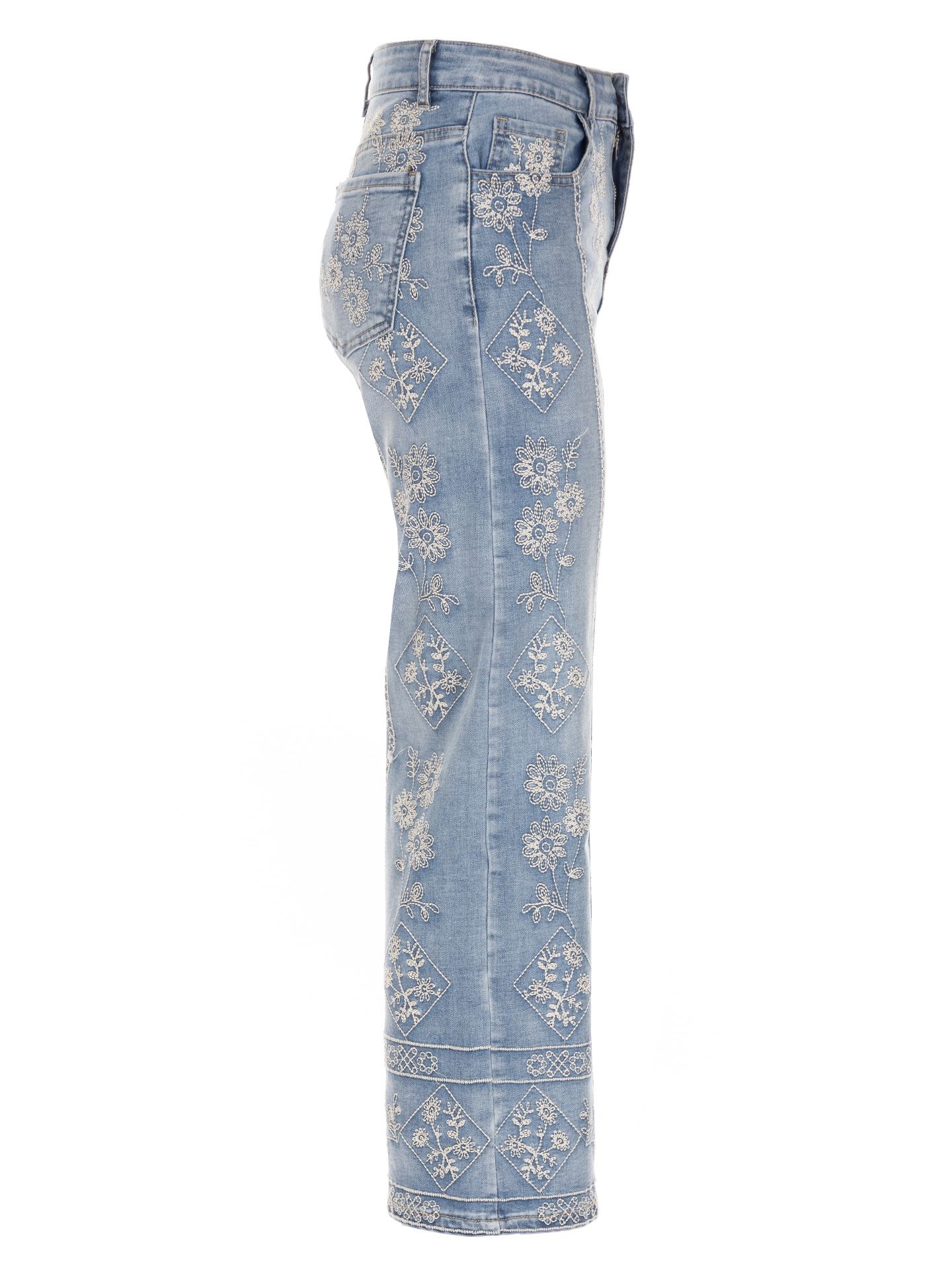 Maison Onado Wide Jeans Hanna Blauw 00084245-500