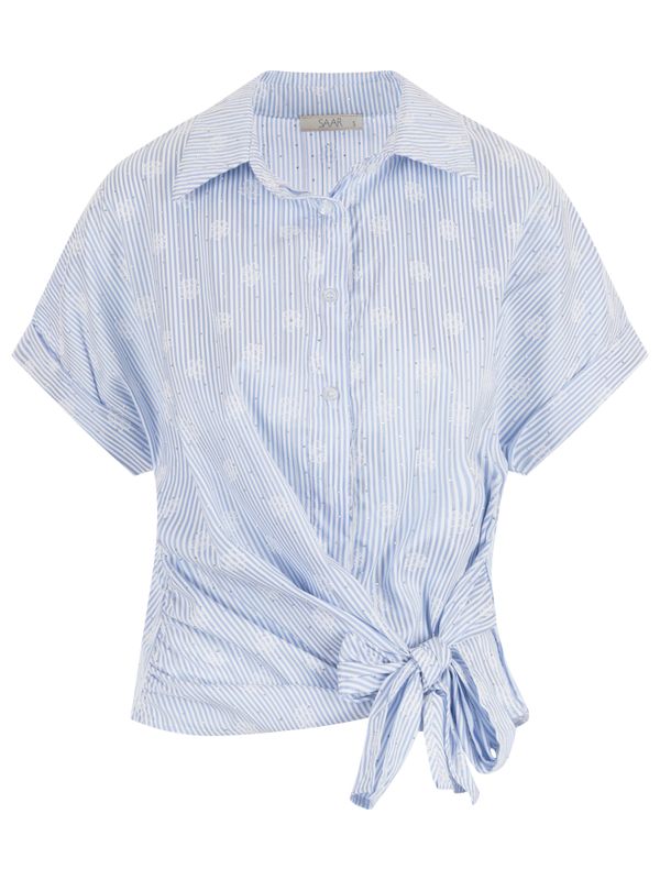 SAAR Blouse Vlitter Blauw 2900081356059