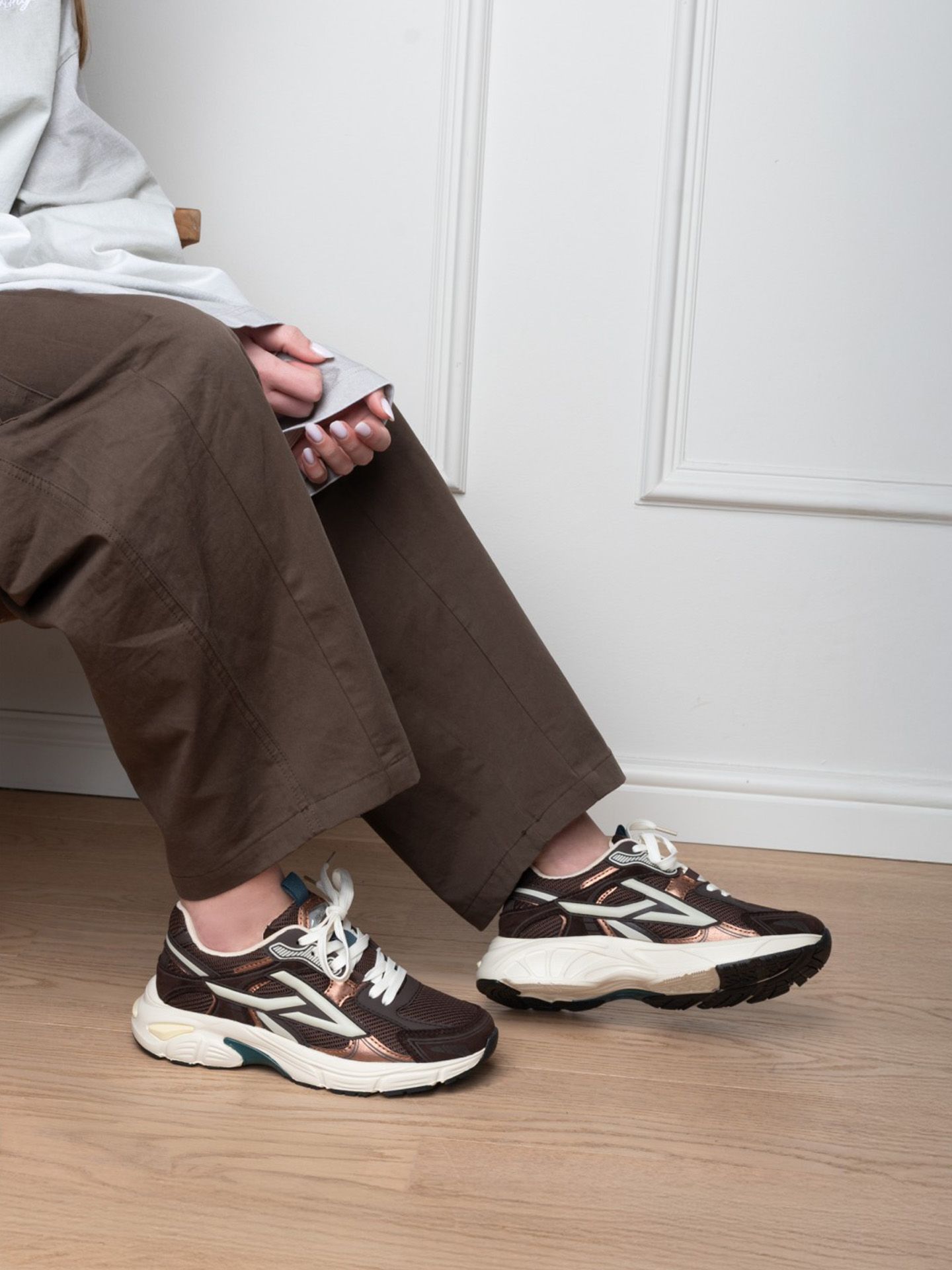 PS Poelman Sneaker Elise Bruin 00084282-5800