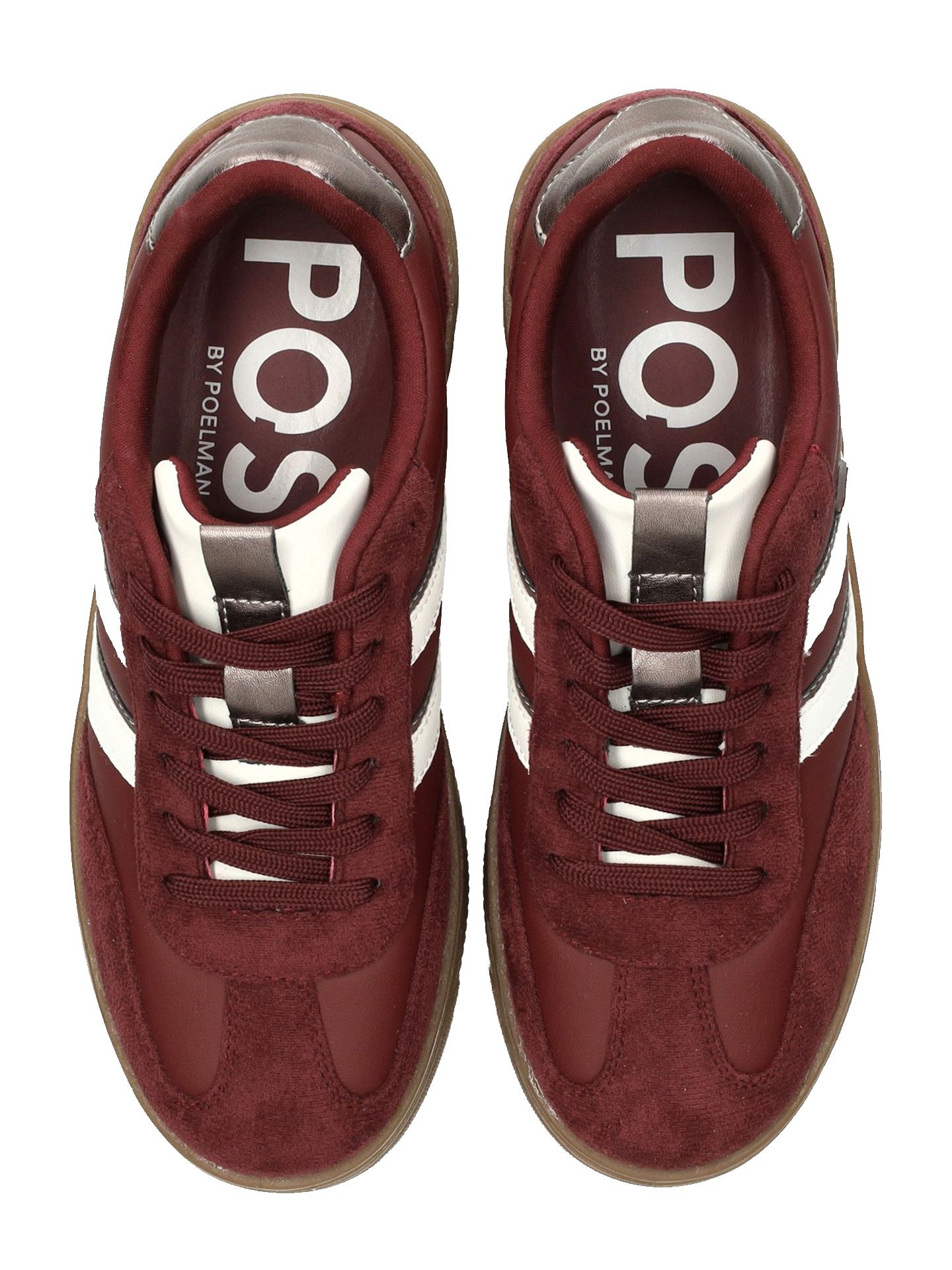 PS Poelman Sneakers Fleur Rood 00084284-3600