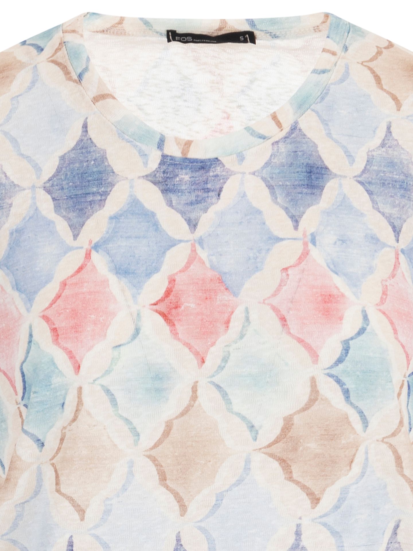 FOS Fashion T-shirt tinus Blauw 00084315-1600