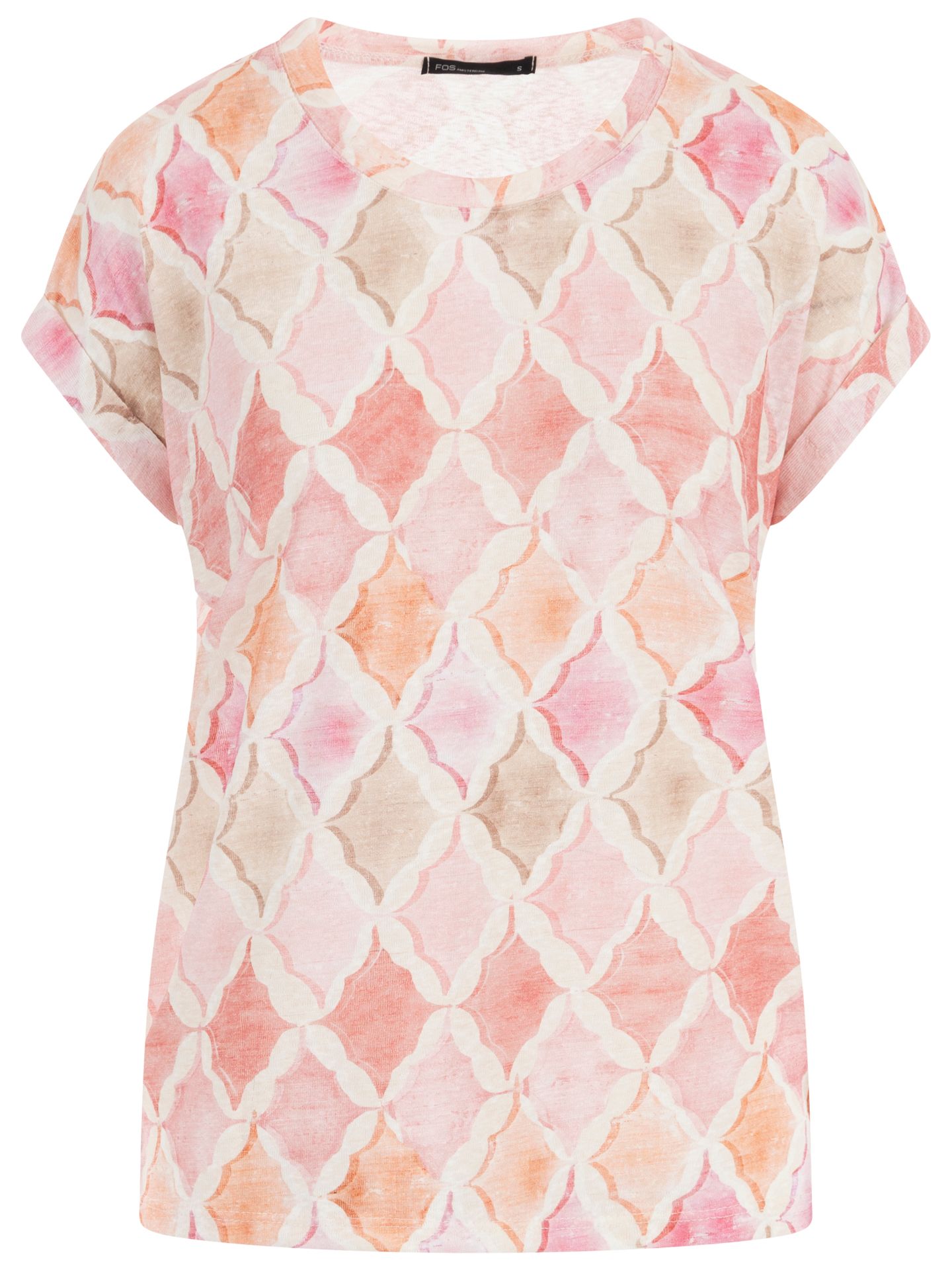 FOS Fashion T-shirt tinus Roze 00084315-4700