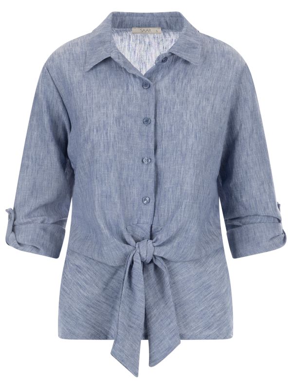 SAAR Blouse Vlinnen Blauw 2900081471035