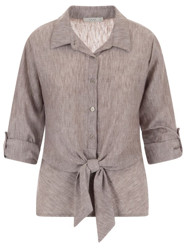 SAAR Blouse Vlinnen Taupe 2900081472032