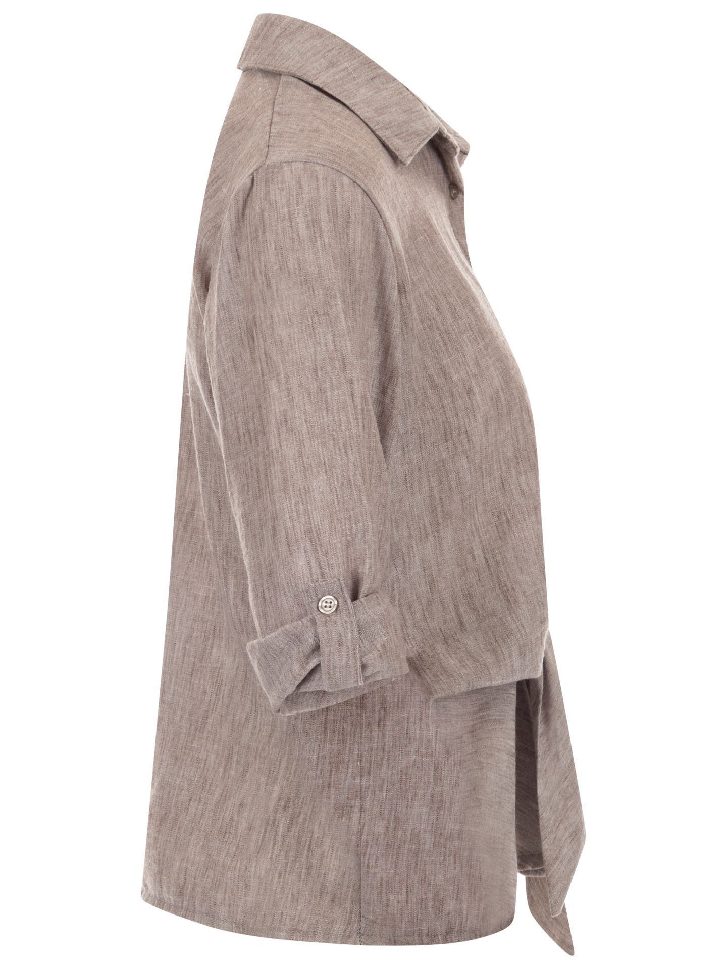 SAAR Blouse Vlinnen Taupe 00084328-5500