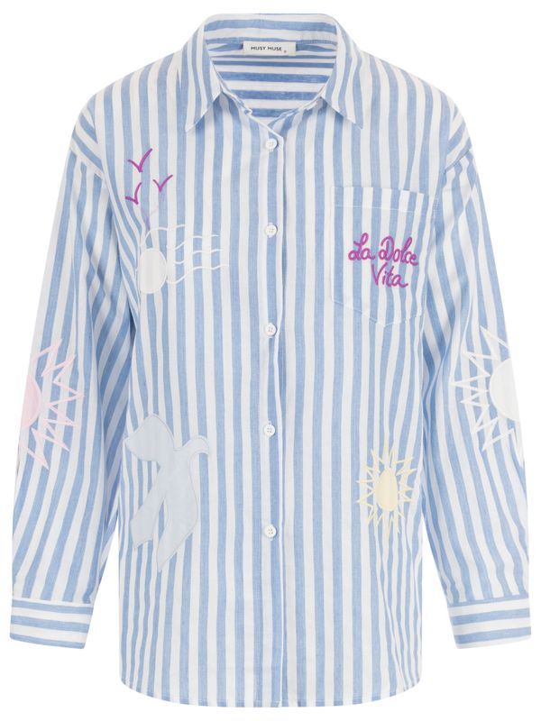 Musy Muse Blouse Renee Blauw 2900081503033