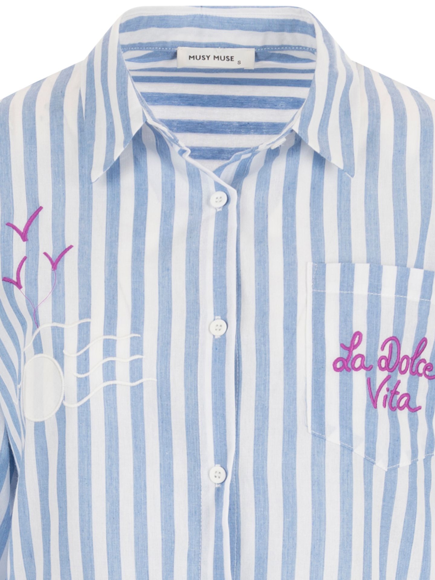 Musy Muse Blouse Renee Blauw 00084347-1600