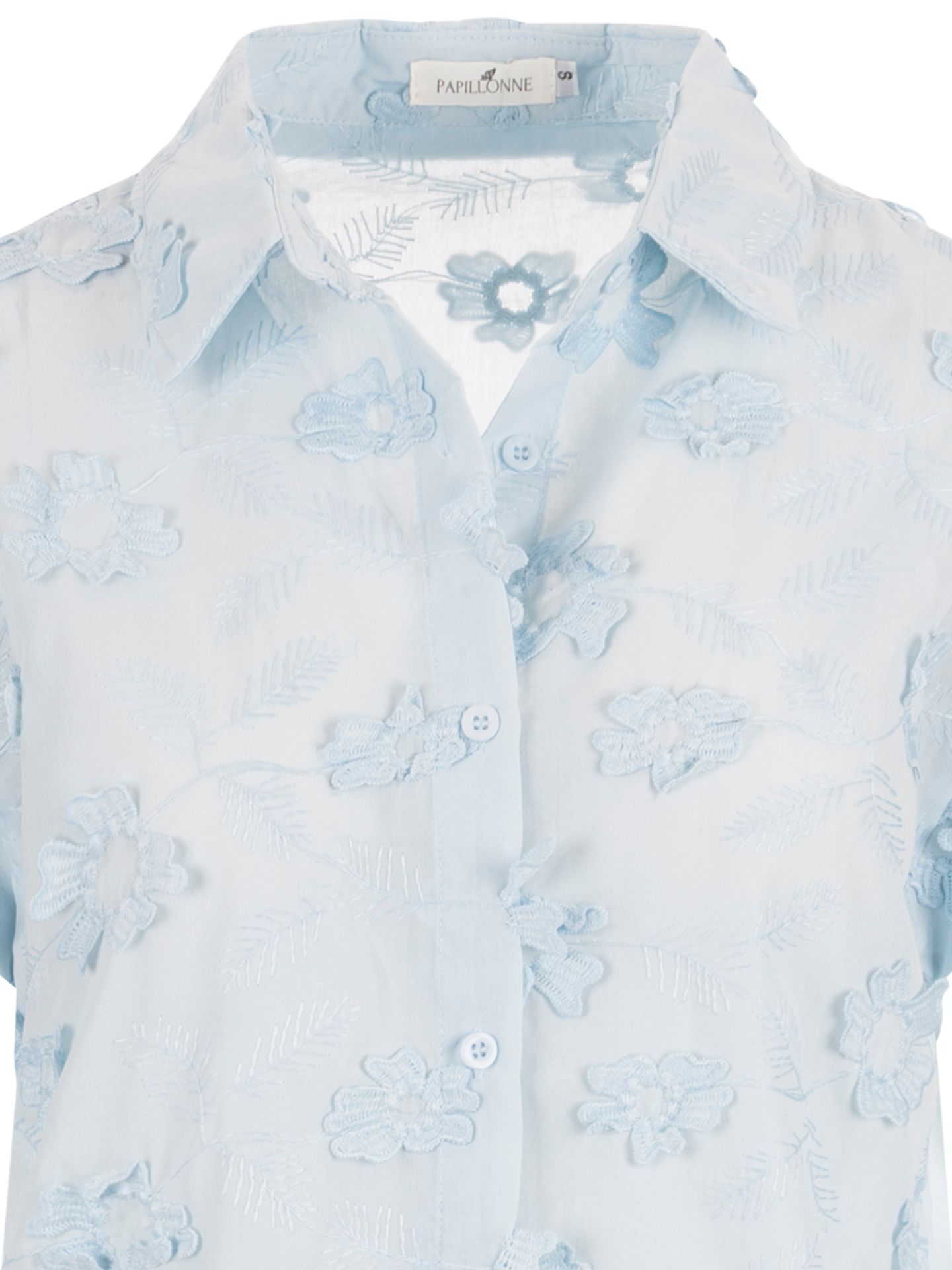Papillonne Blouse Caresse Blauw 00084364-1600