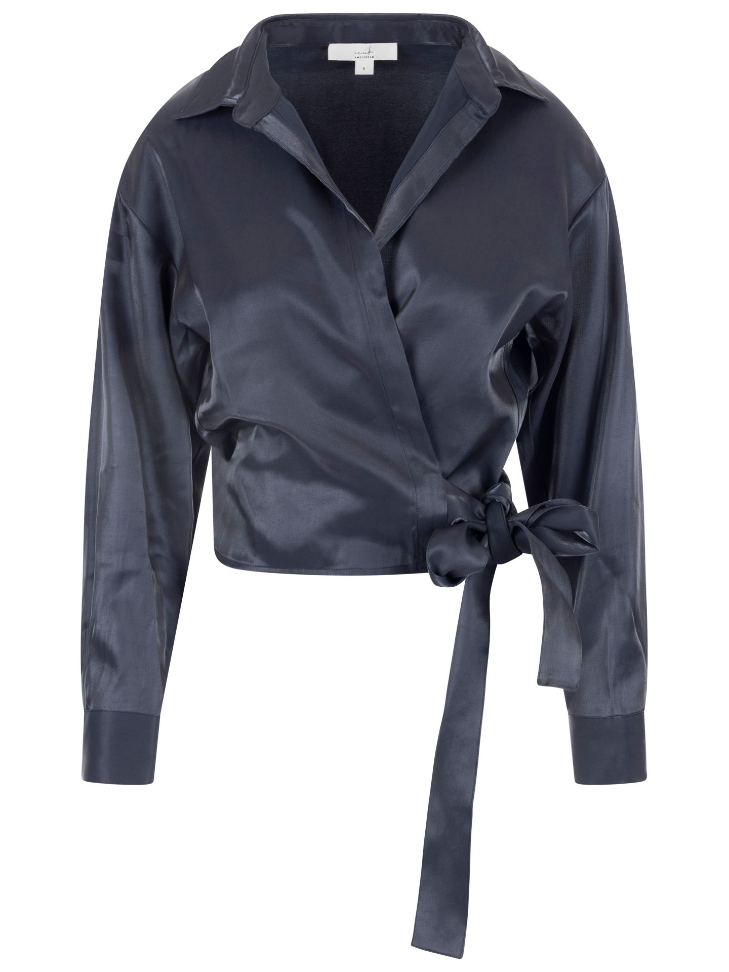 ICNK Blouse Wrap Blauw 00084404-1500