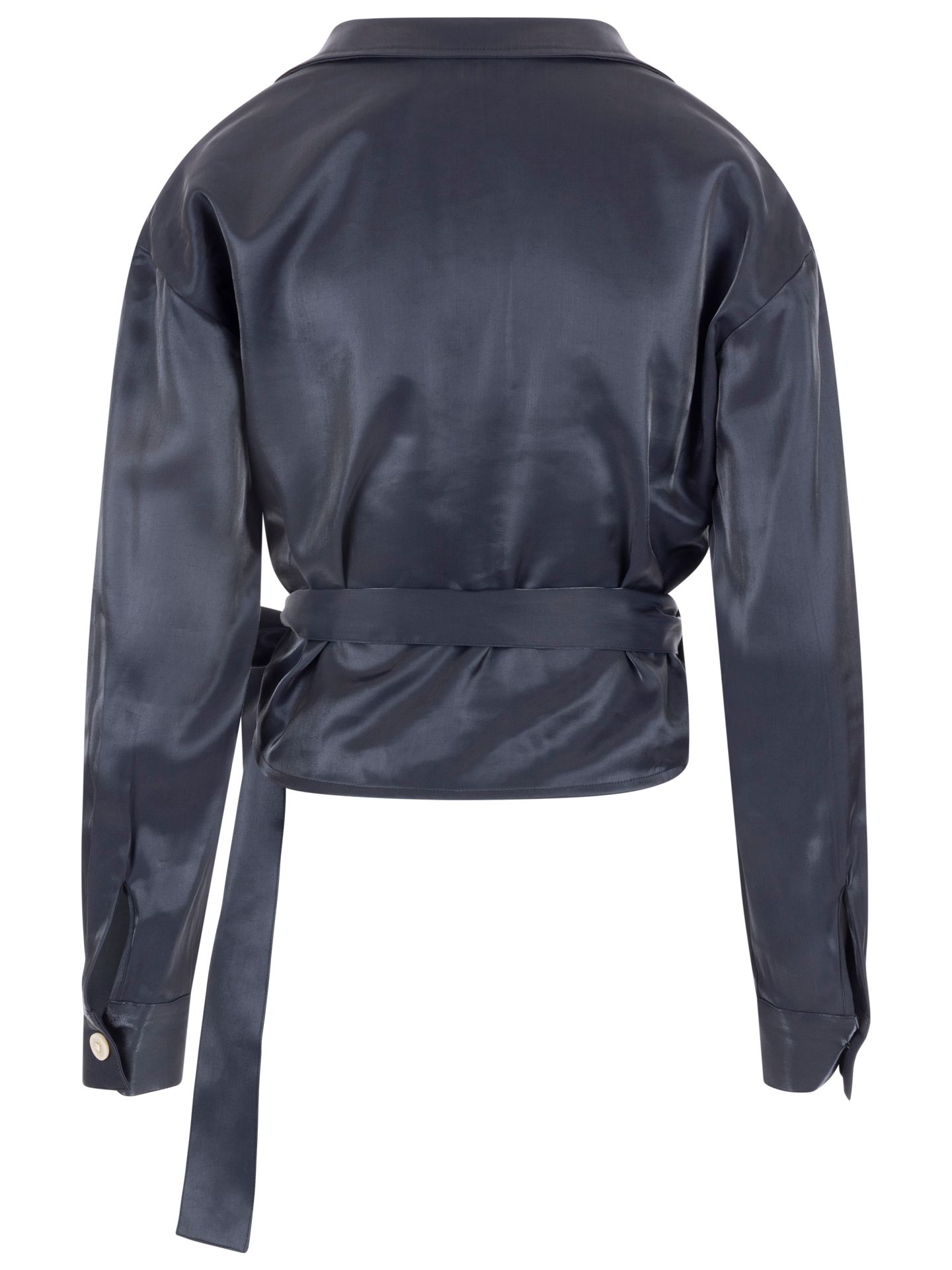 ICNK Blouse Wrap Blauw 00084404-1500