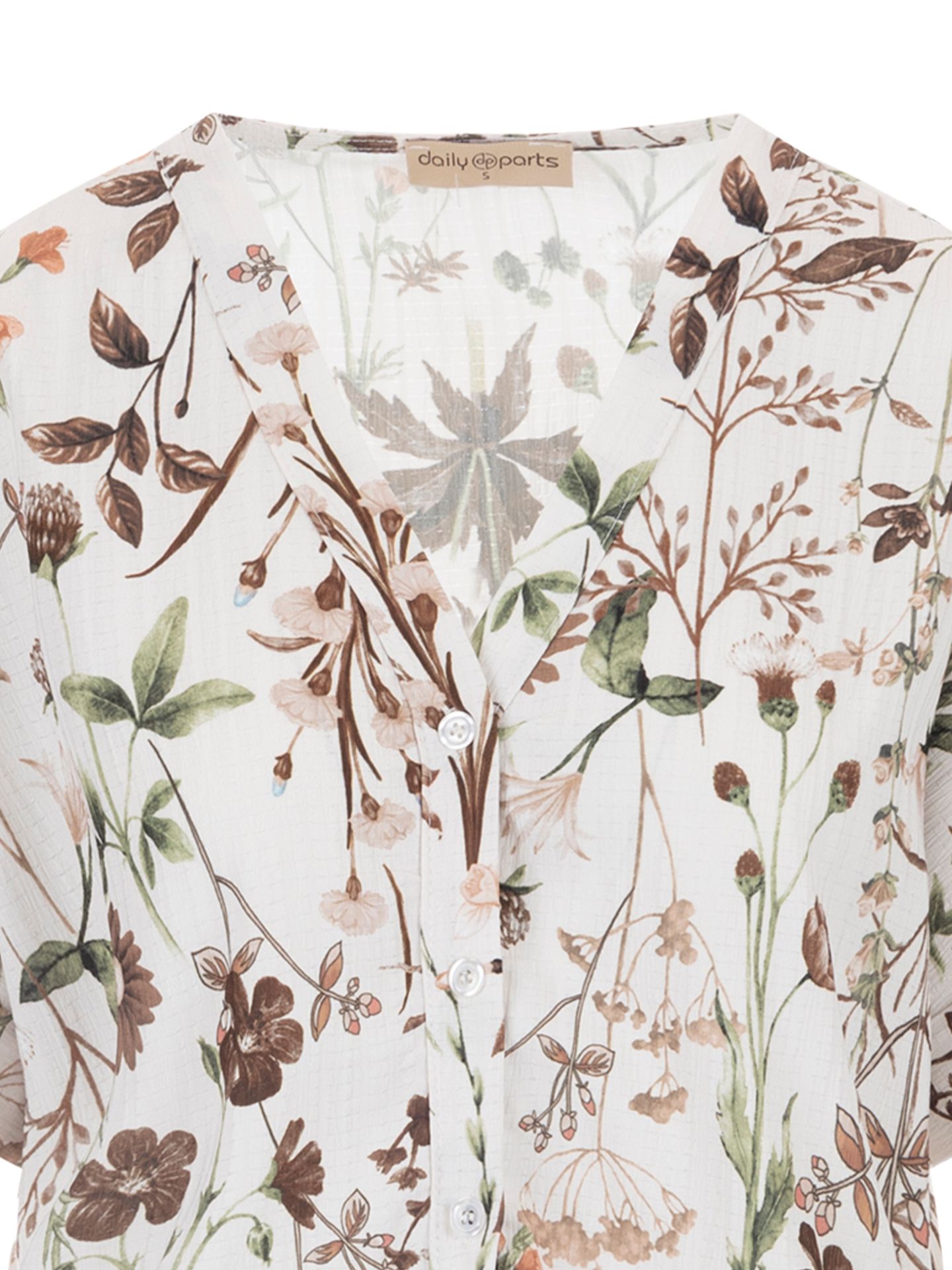 daily parts Blouse Makt Bruin 00084440-5800