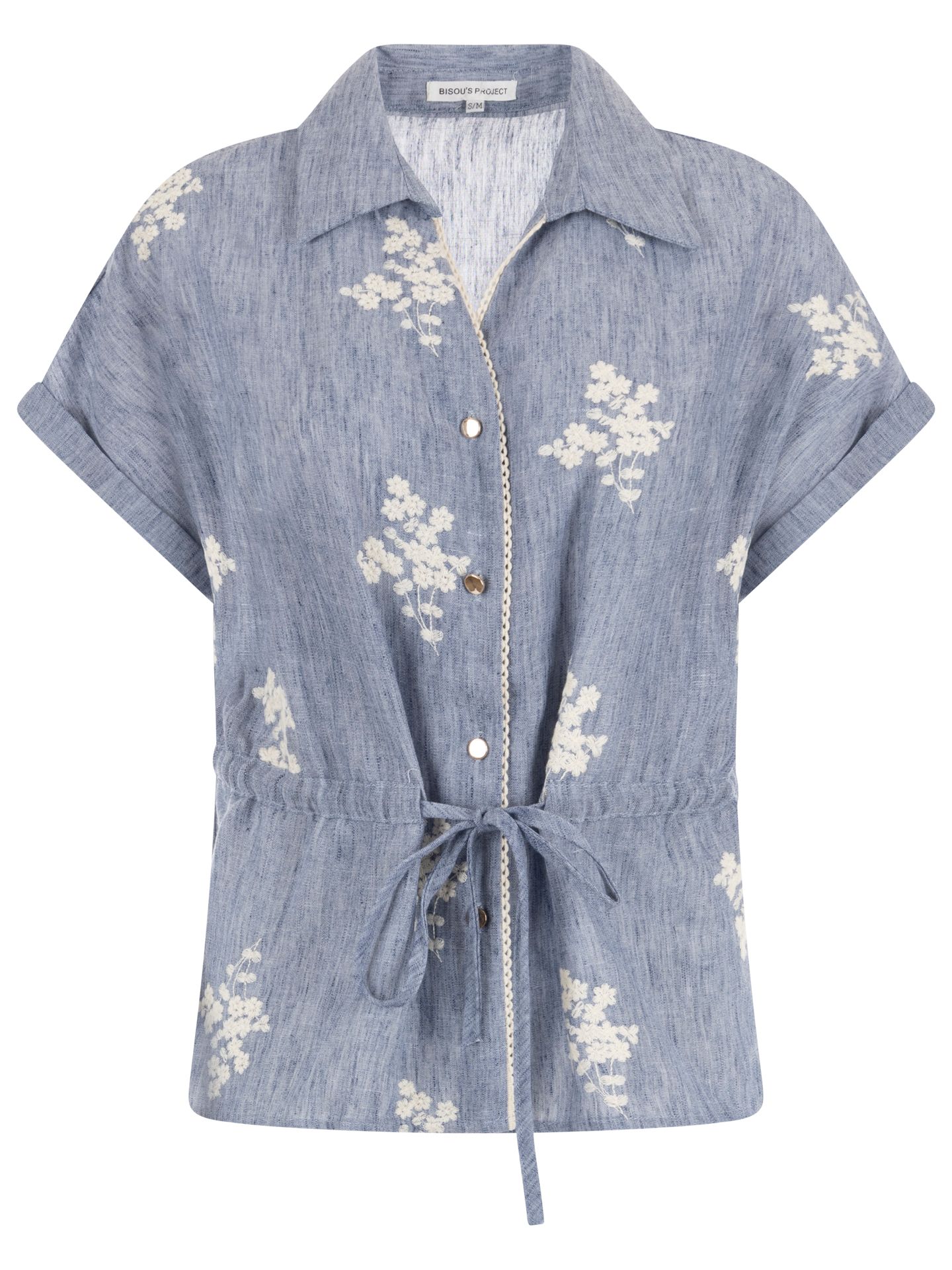 Bisou's Project Blouse Nadia Blauw 00084454-1350