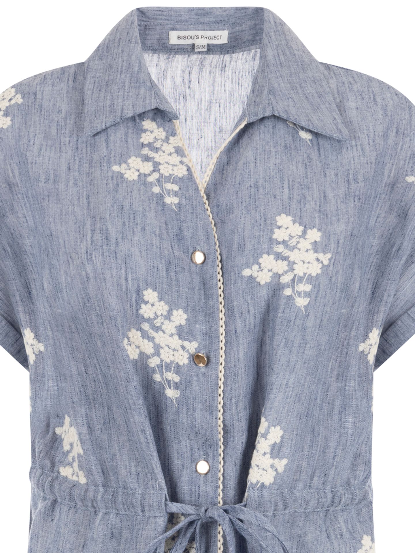 Bisou's Project Blouse Nadia Blauw 00084454-1350