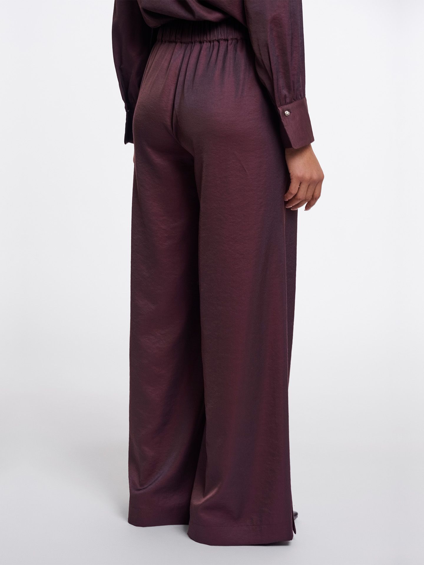 Rino & Pelle Wide Leg Broek Nena Paars 00084518-4100
