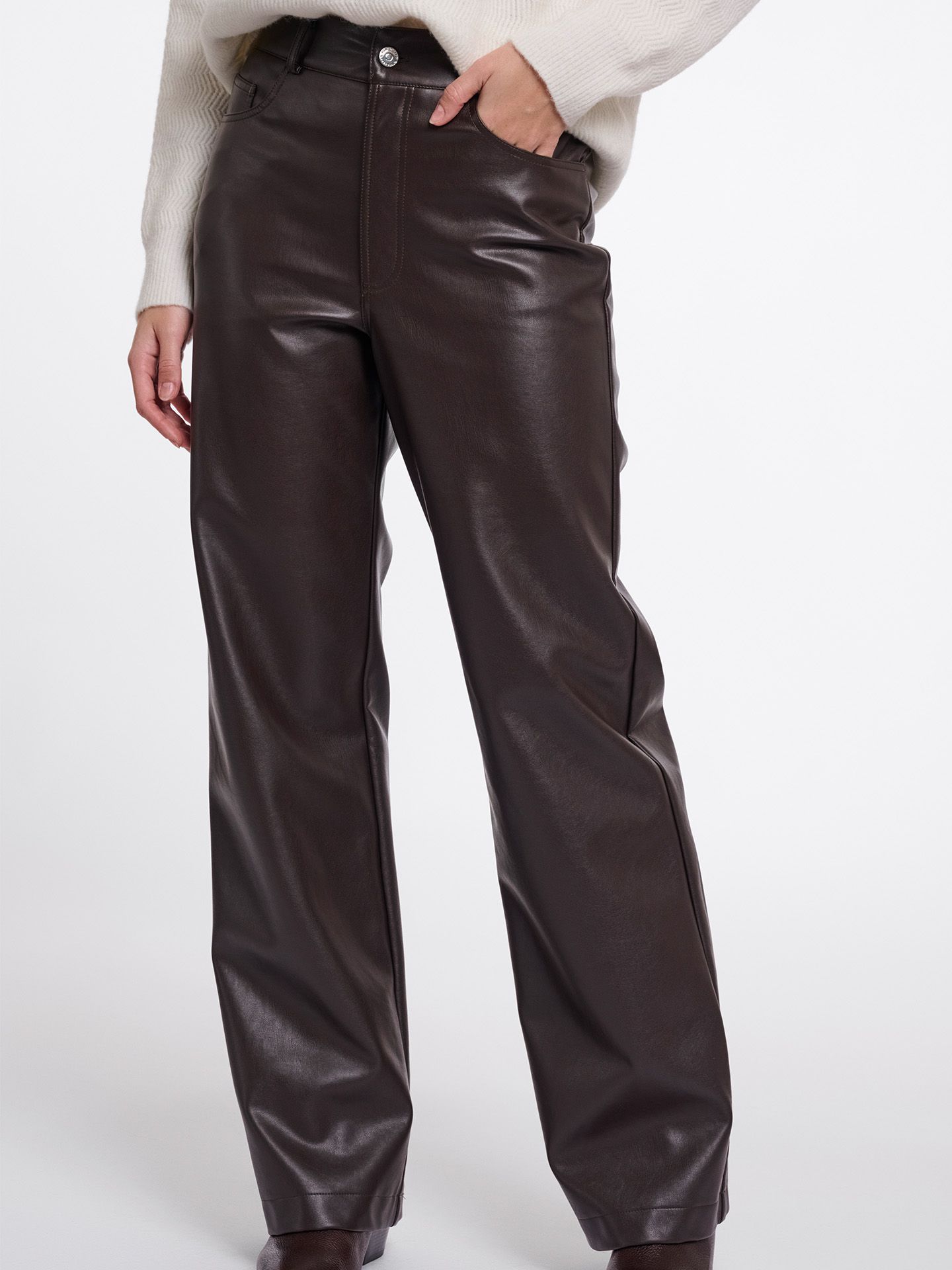 Rino & Pelle Straight Broek Corian Bruin 00084529-5800