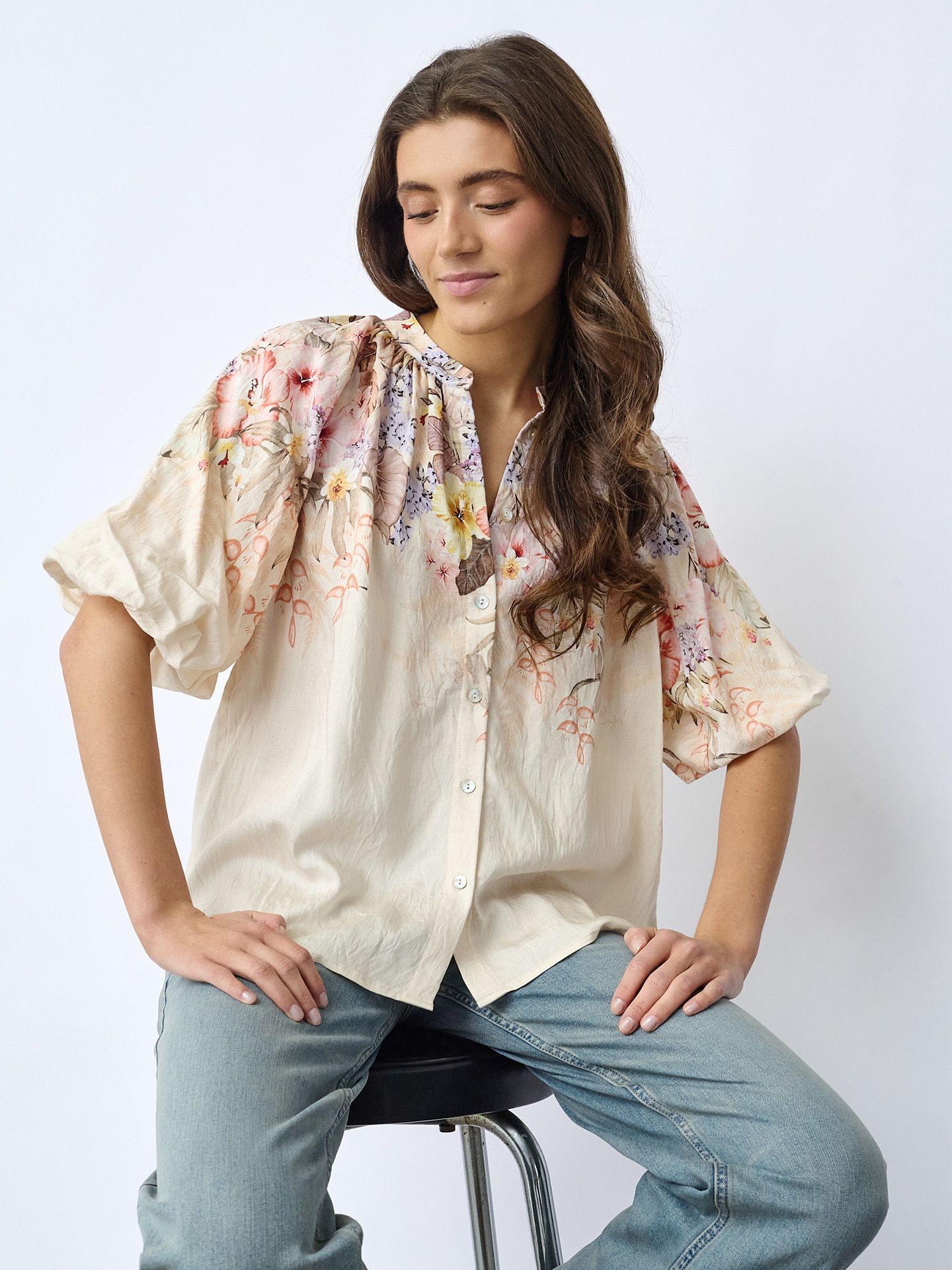 Sisters Point Blouse Elice Beige 00084736-5200