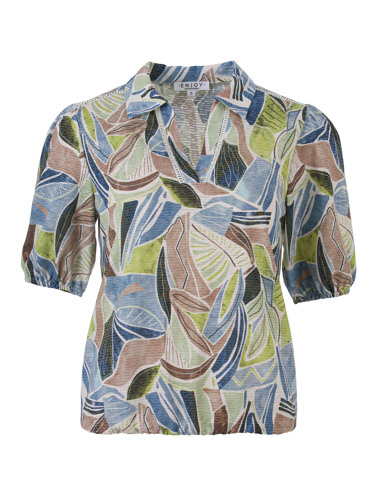 Enjoy Womenswear T-shirt Nora Blauw 00084745-1350