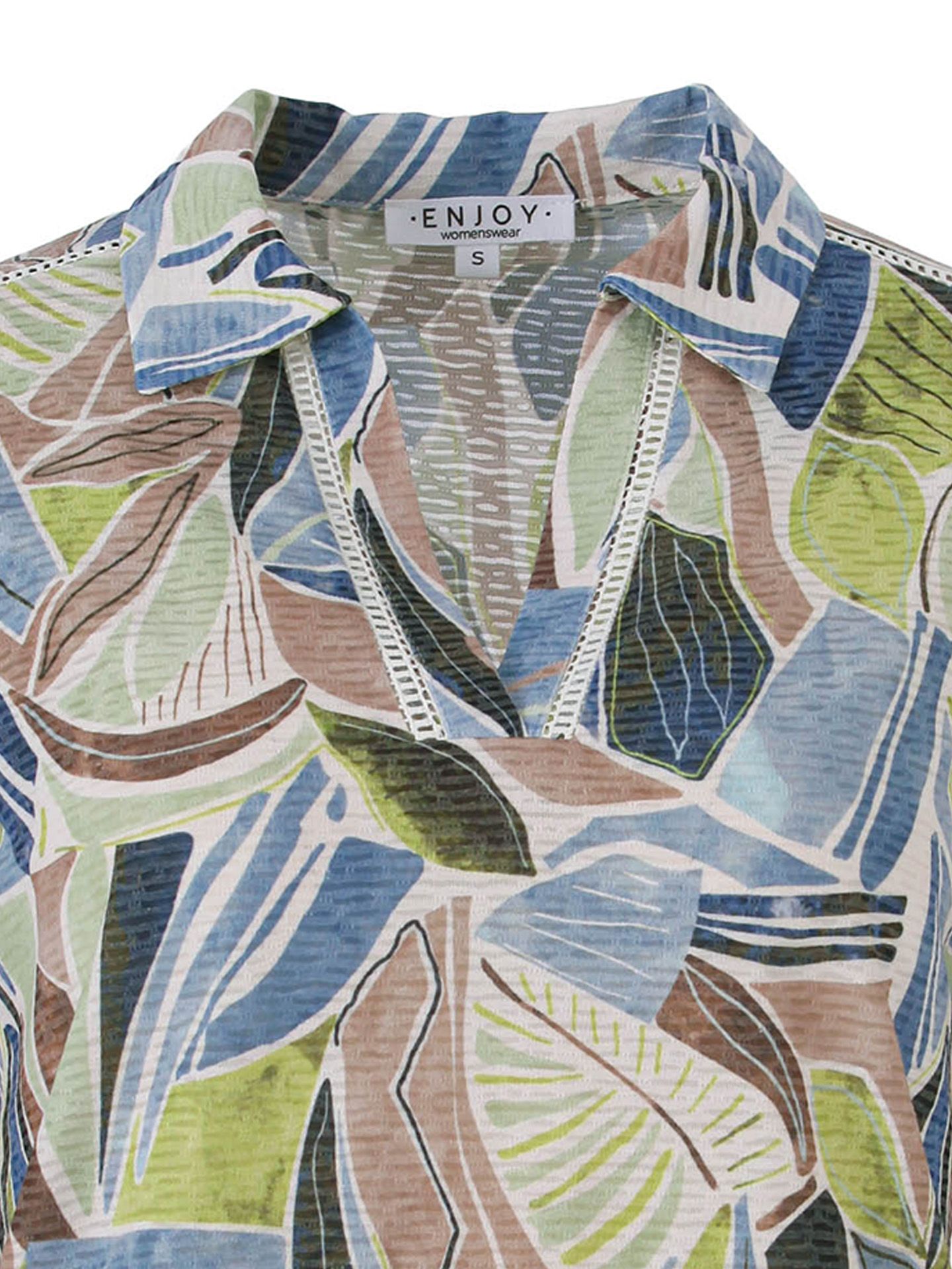 Enjoy Womenswear T-shirt Nora Blauw 00084745-1350
