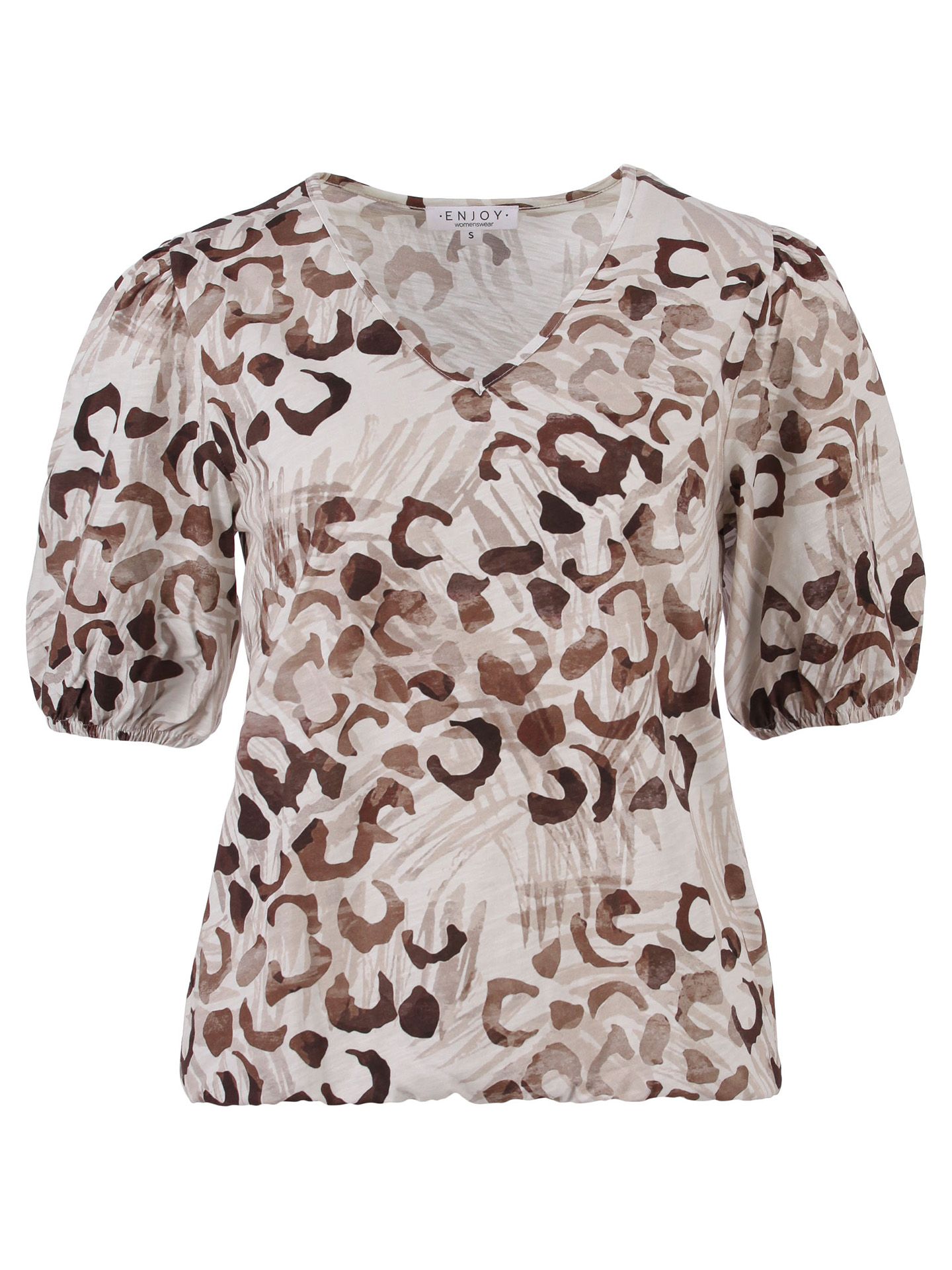 Enjoy Womenswear T-shirt Nola Bruin 00084762-5800