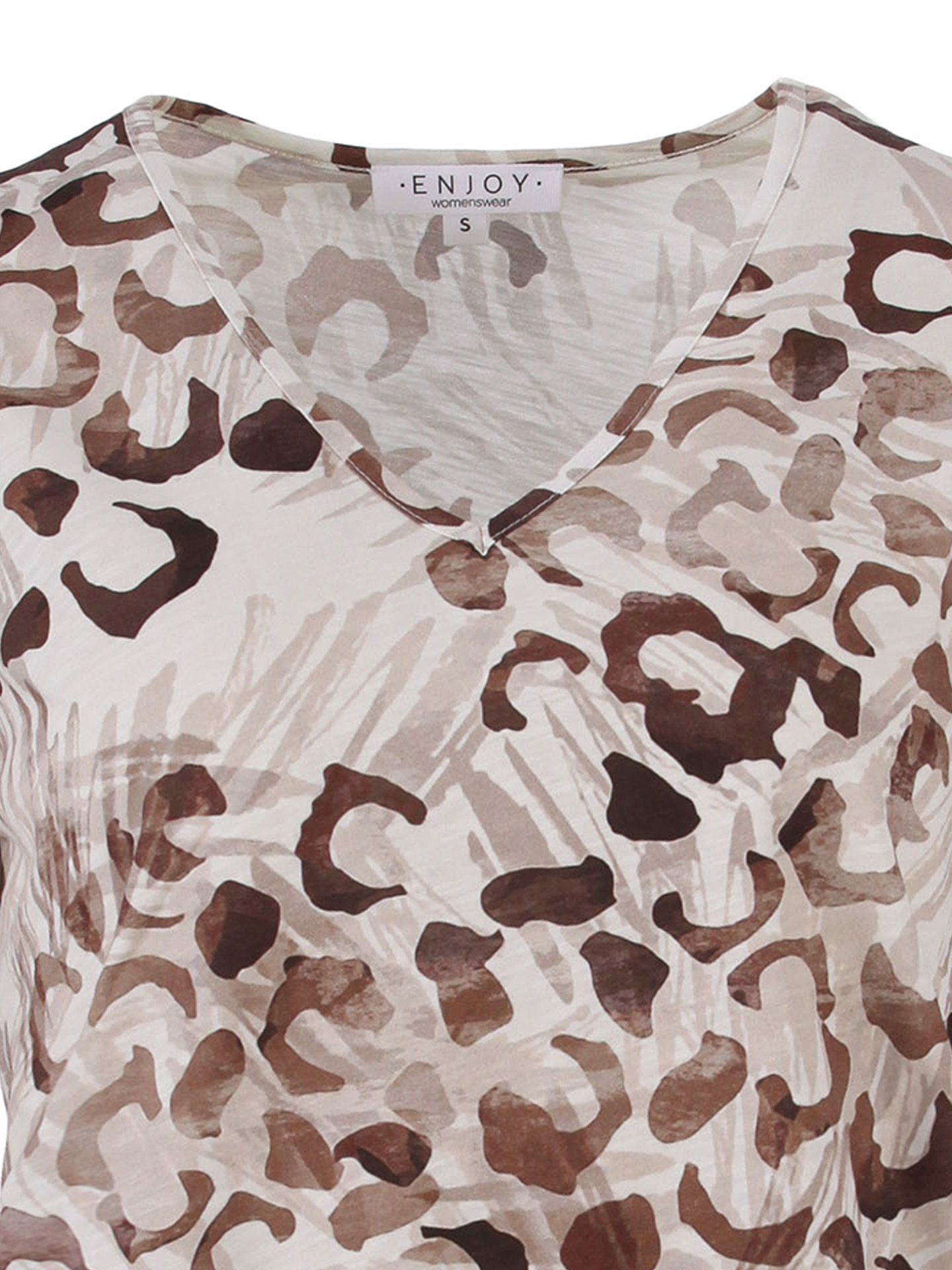 Enjoy Womenswear T-shirt Nola Bruin 00084762-5800
