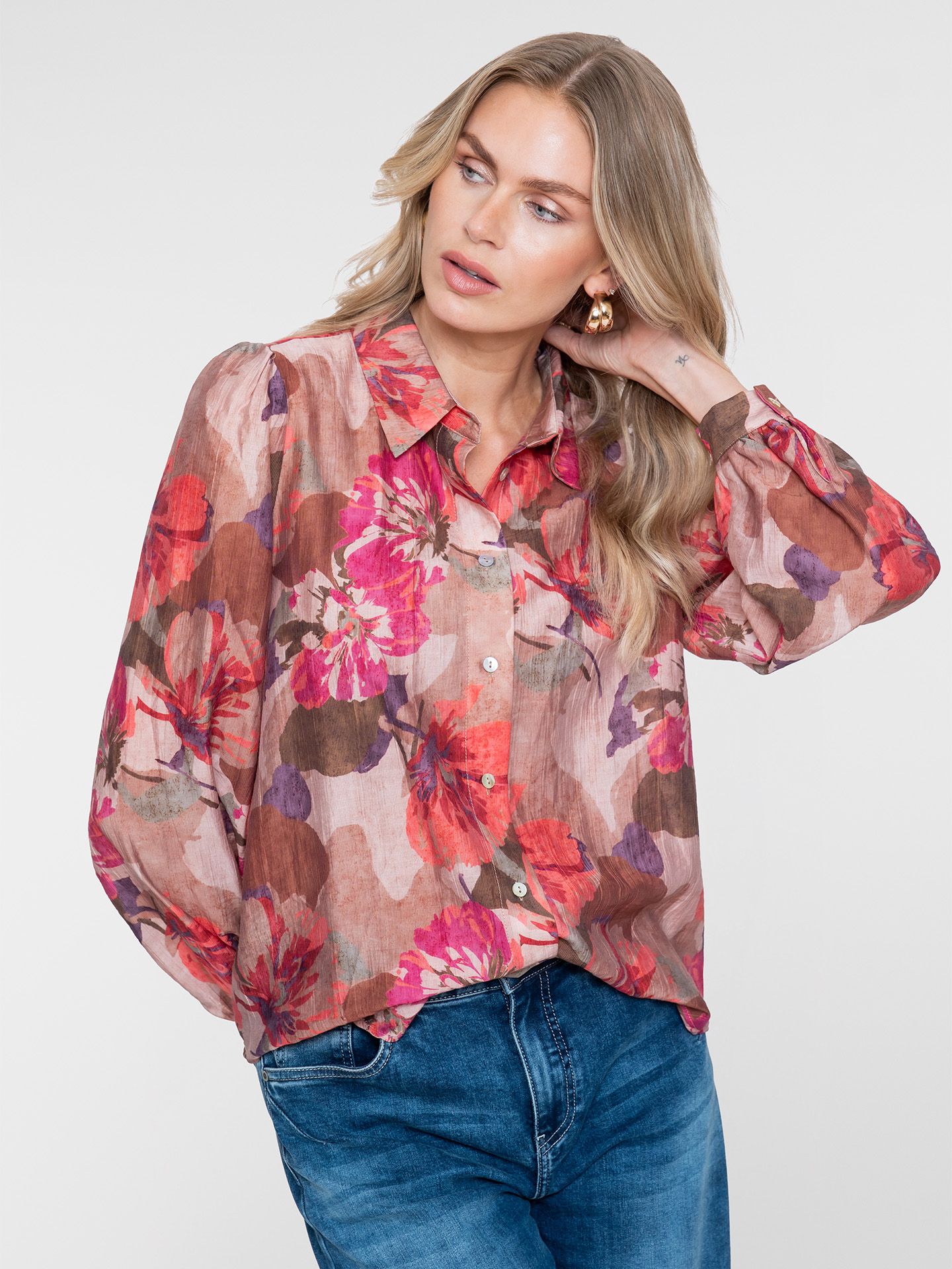 Geisha Blouse Janni Paars 00084845-4100