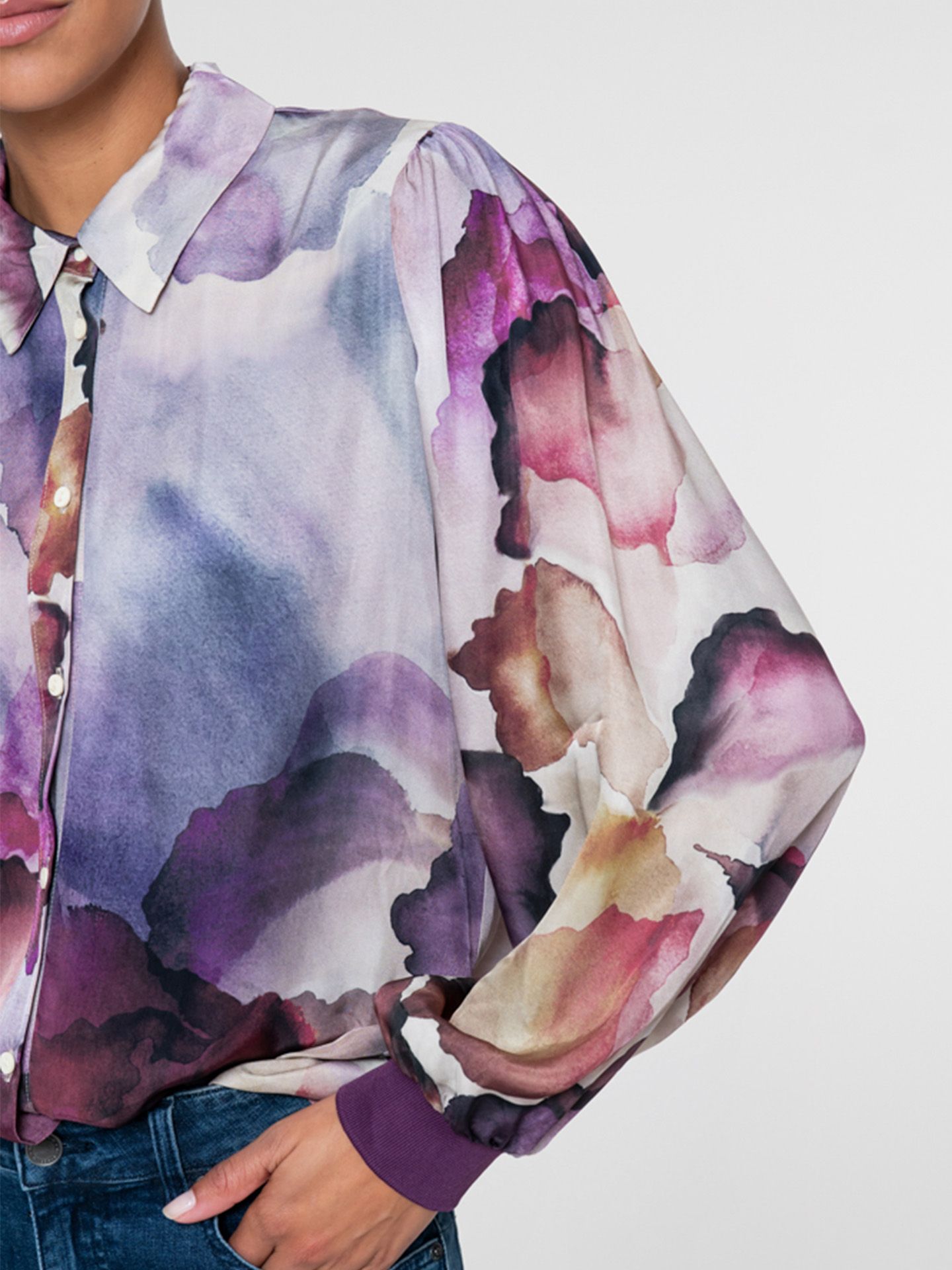 Geisha Blouse Annelijn Paars 00084859-4100