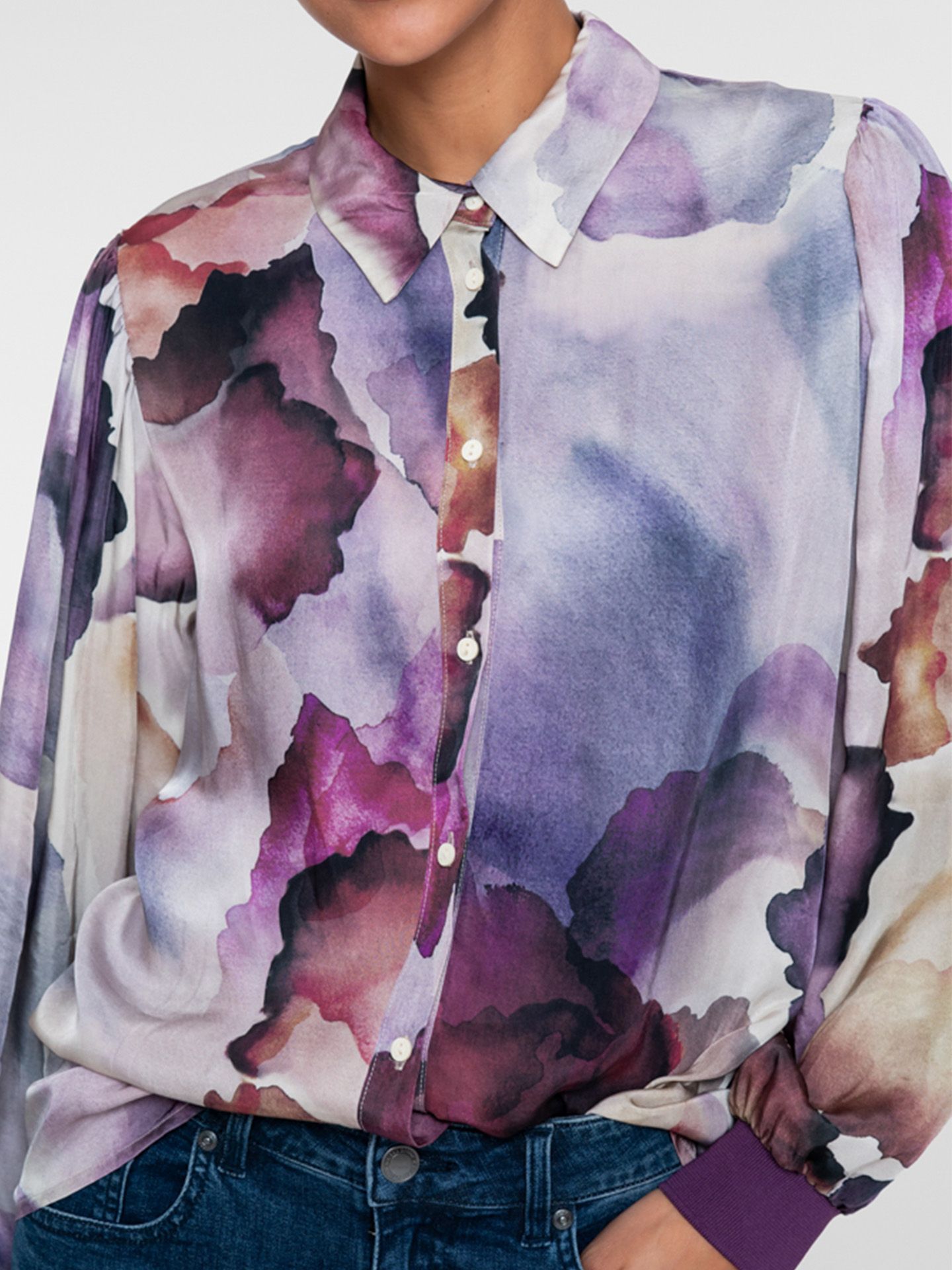 Geisha Blouse Annelijn Paars 00084859-4100