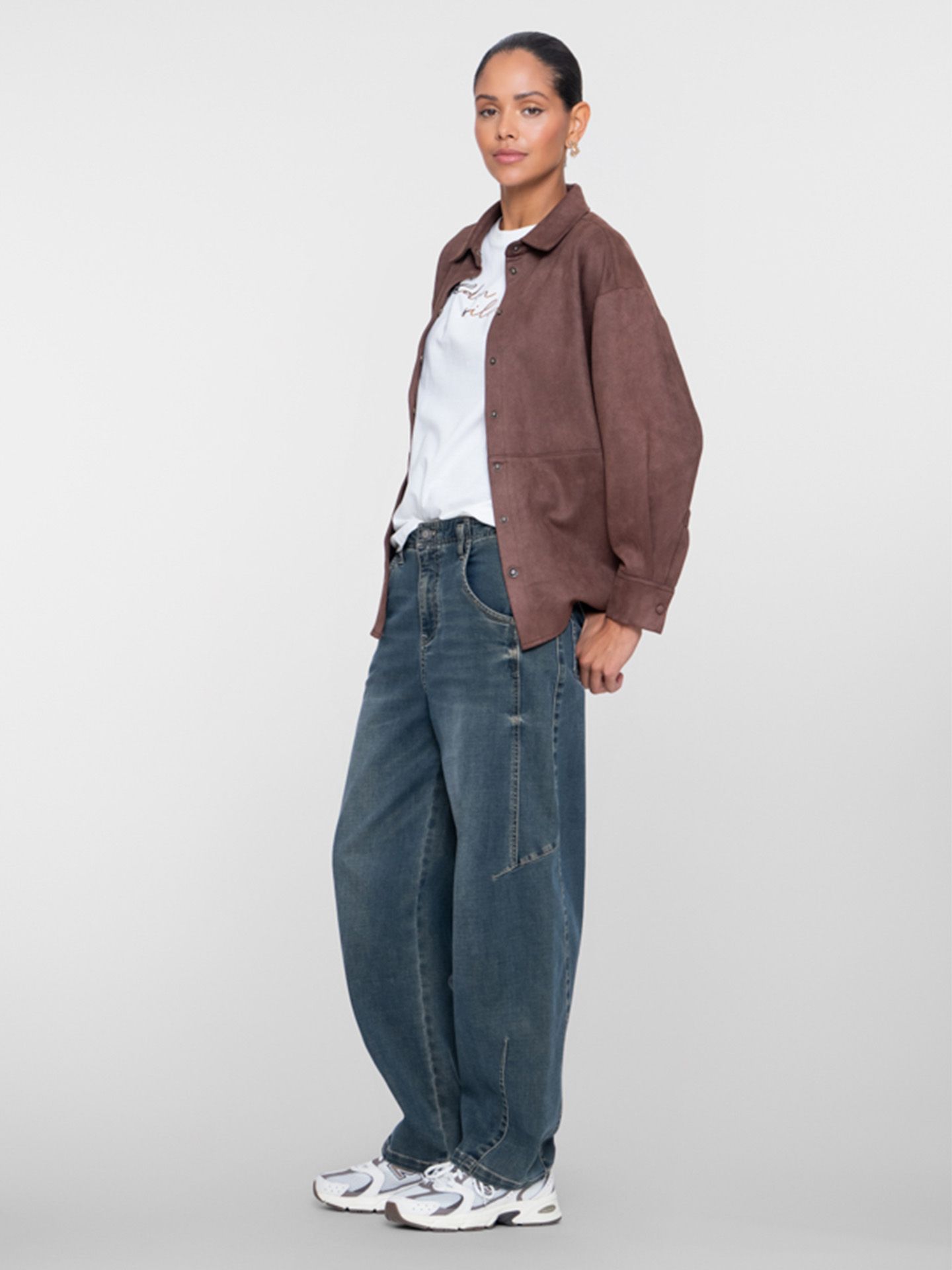 Geisha Barrel Jeans Bronja Blauw 00084863-581