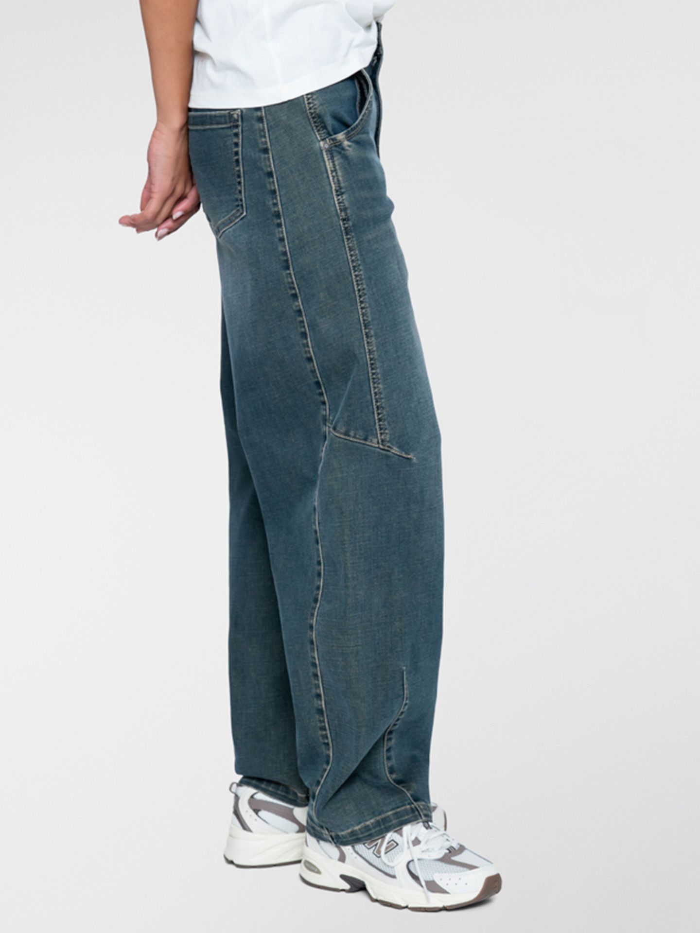 Geisha Barrel Jeans Bronja Blauw 00084863-581